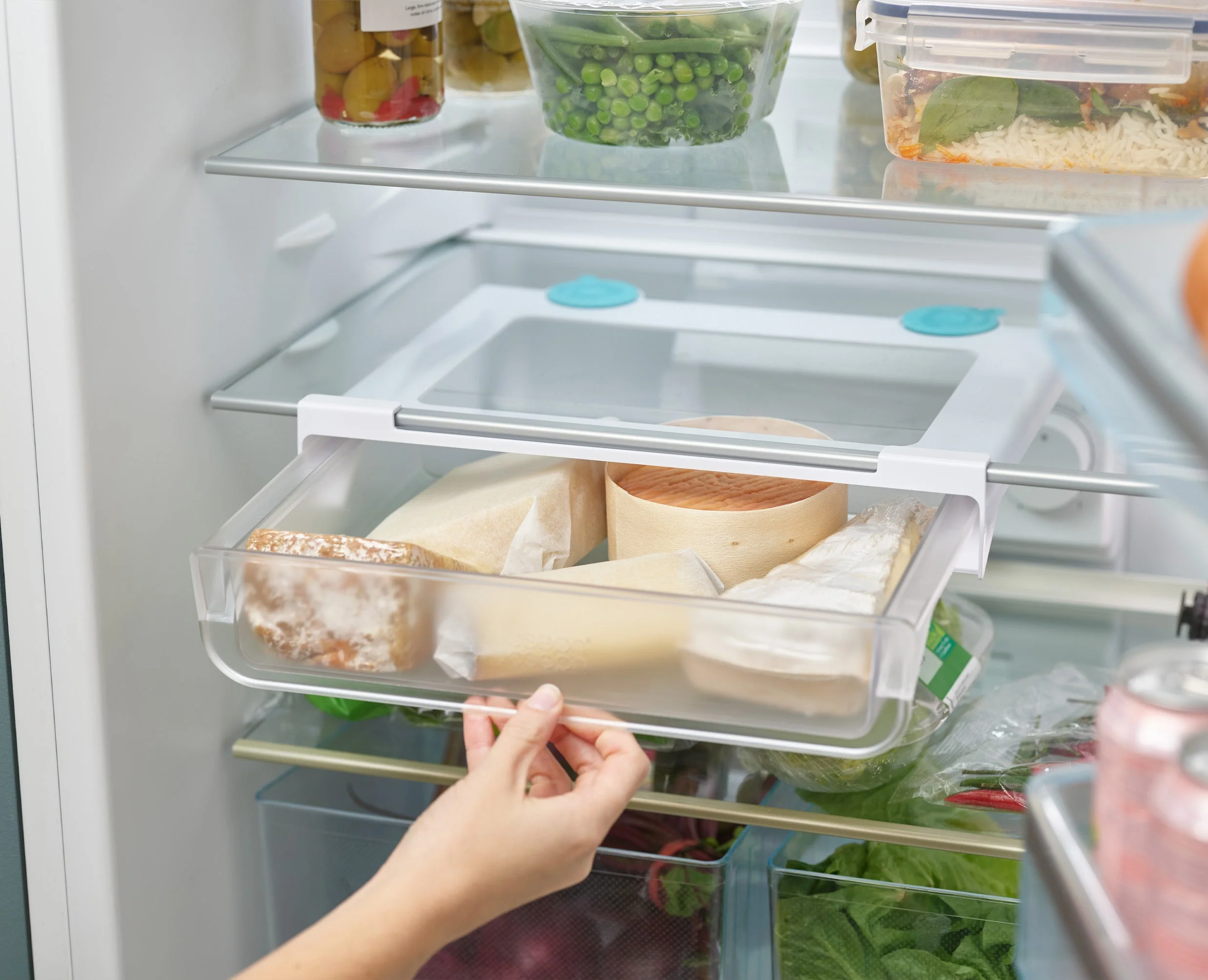 2-piece FridgeStore™ Clear Under-shelf Drawer & Storage Bin Set - Image 5