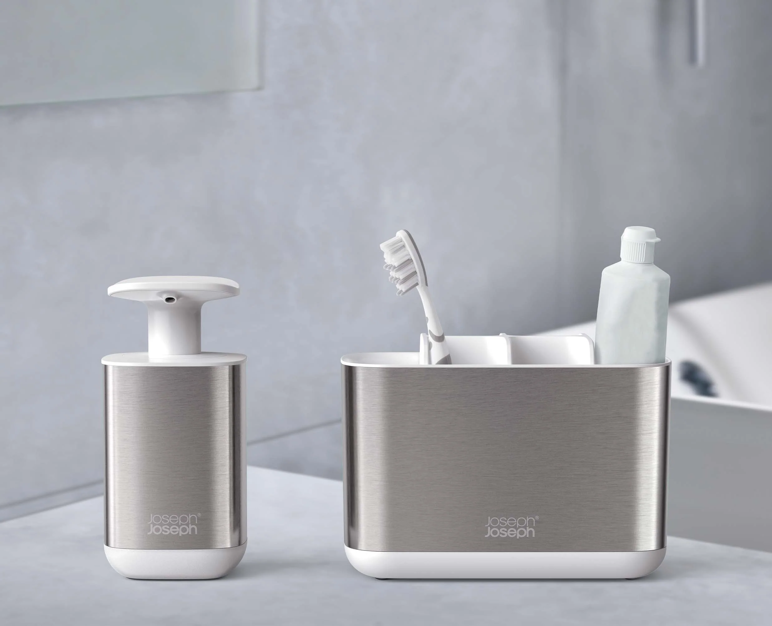 2-piece Stainless-steel Bathroom Sink Set - Image 3