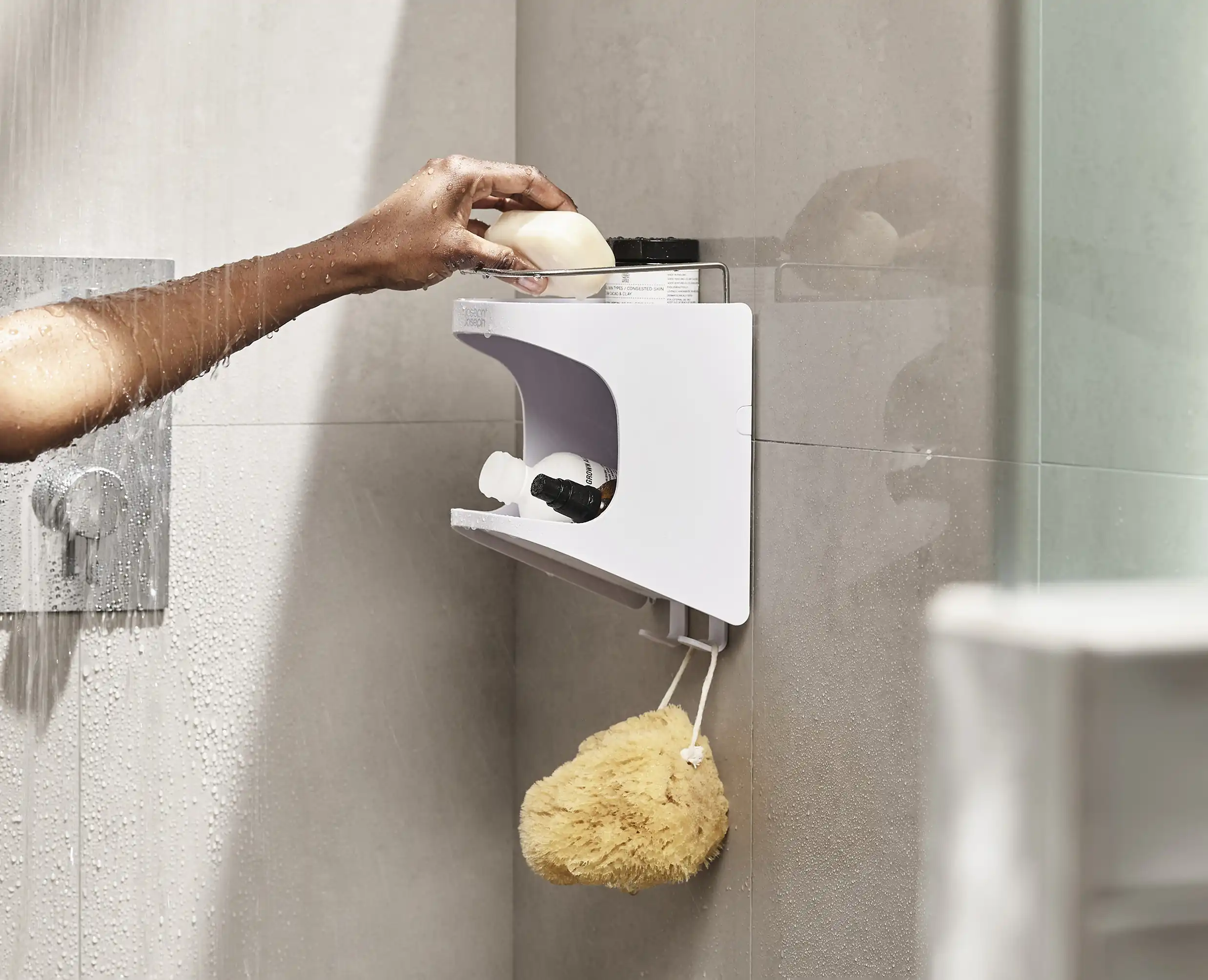 Capsule⢠2-tier White Shower Shelf - Image 3