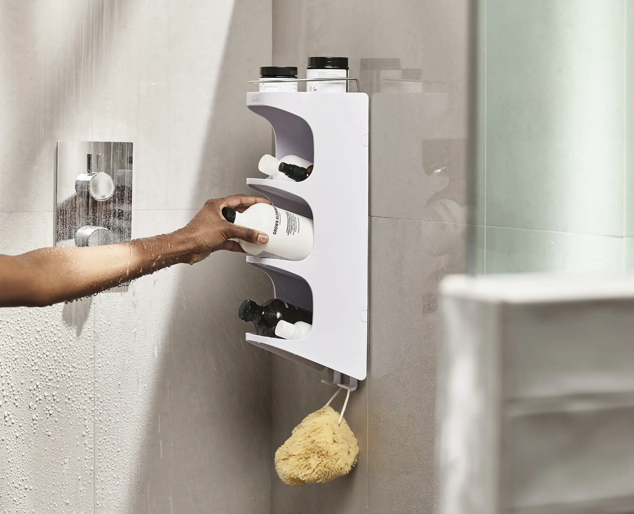 Capsule⢠4-tier White Shower Shelf - Image 3