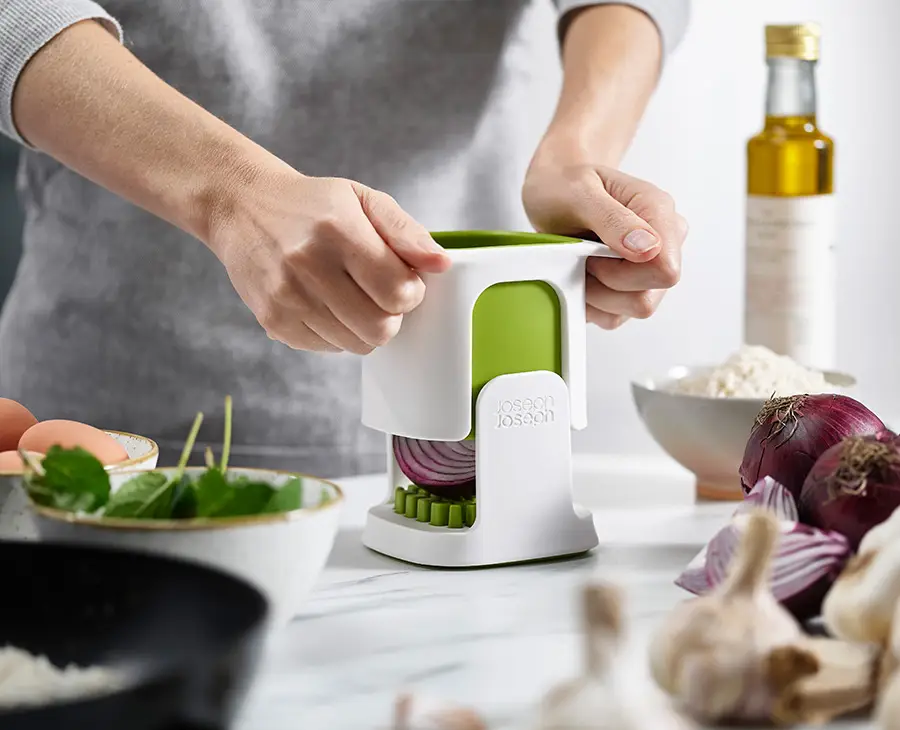 ChopCup™ White Vegetable Chopper - Image 2