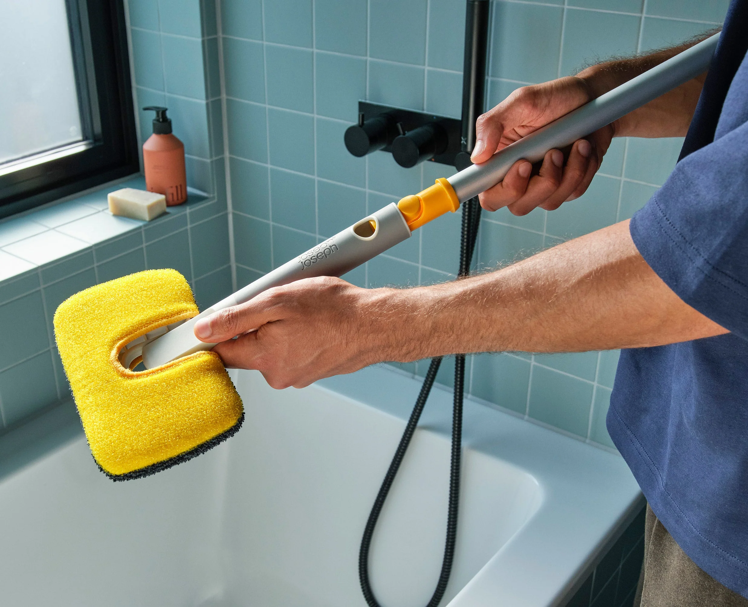 CleanTech™ 2-in-1 Surface Scrubber Tool with Extension Pole - Image 5