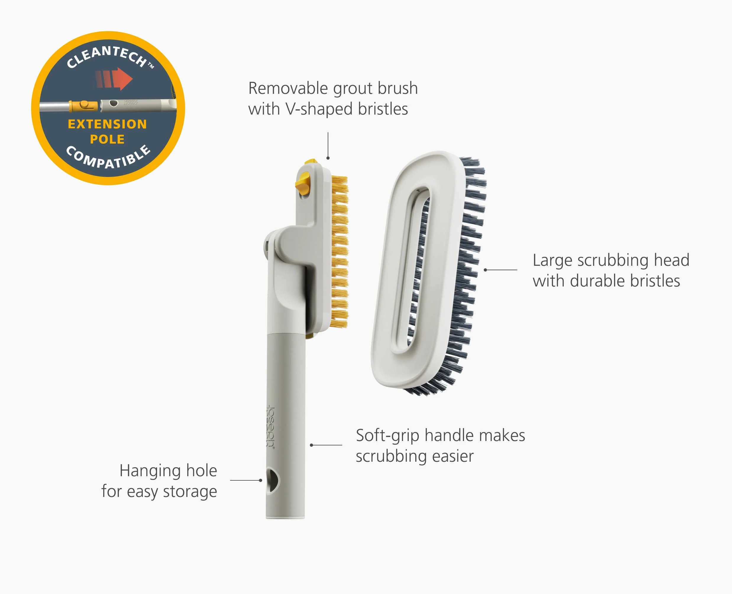 CleanTech™ 2-in-1 Tile Scrubber Tool - Image 6