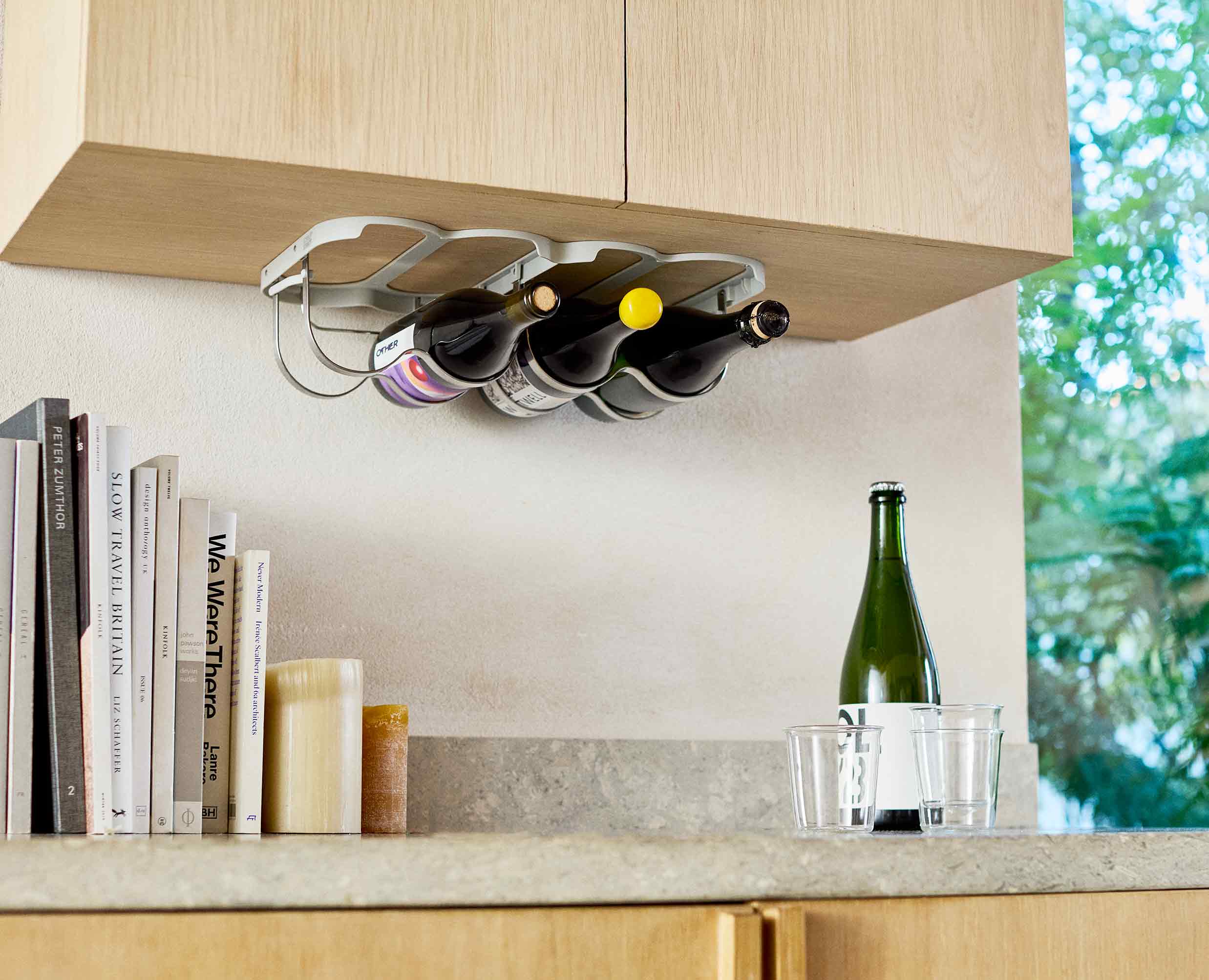 Cradle™ Under-Shelf Folding Wine Bottle Rack - Image 3