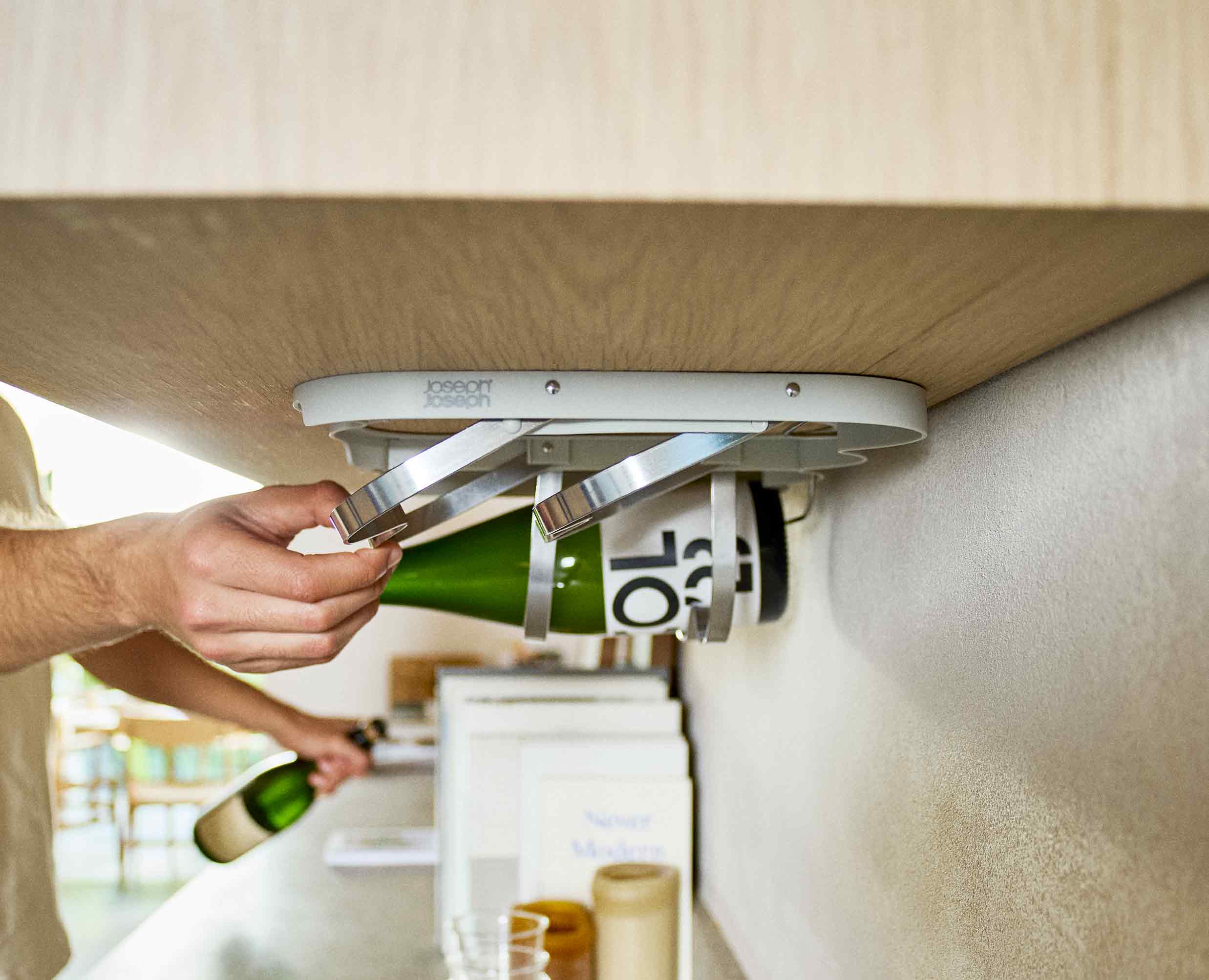Cradle™ Under-Shelf Folding Wine Bottle Rack - Image 4
