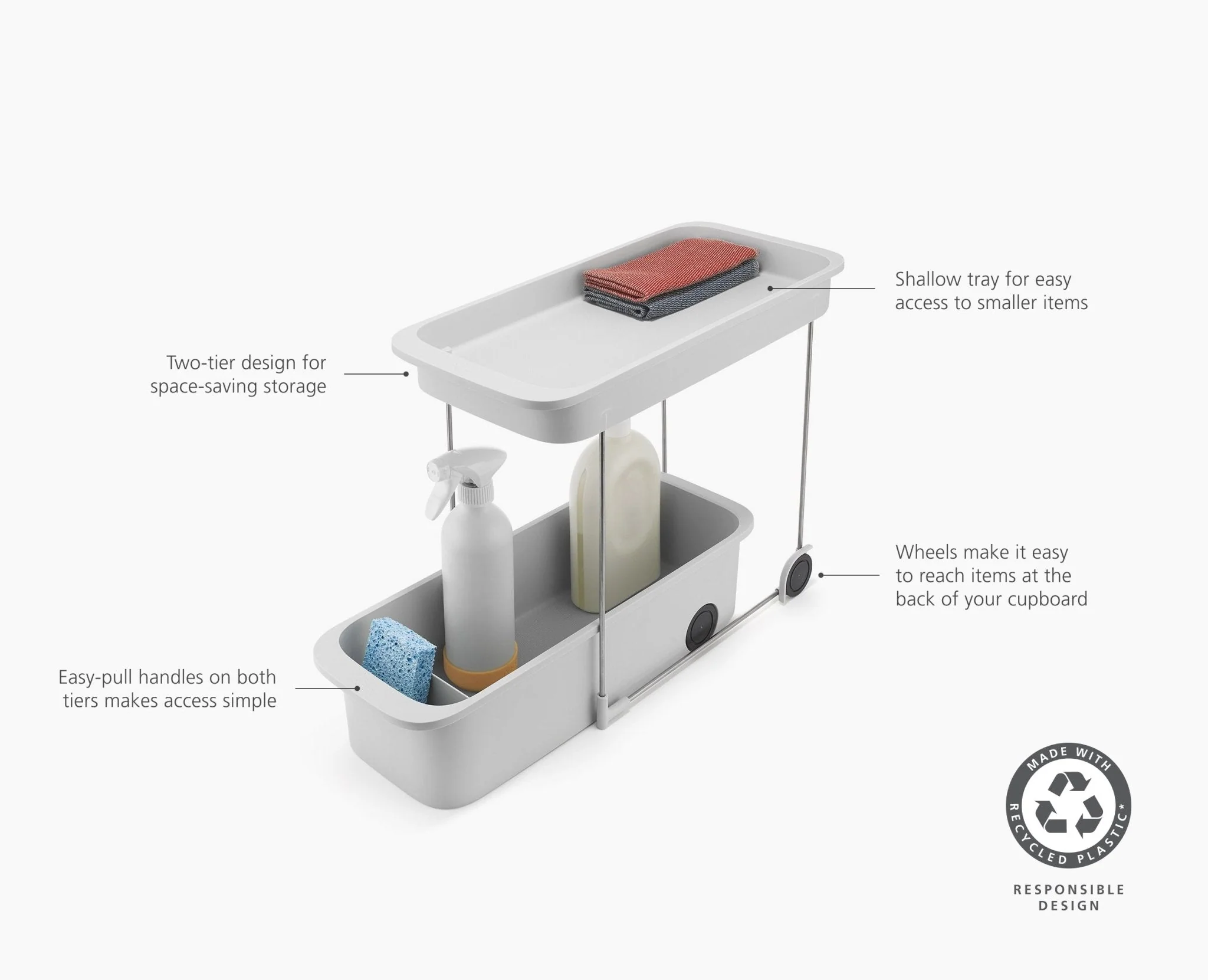 CupboardStore⢠2-Tier Easy-Access Storage Caddy - Image 6