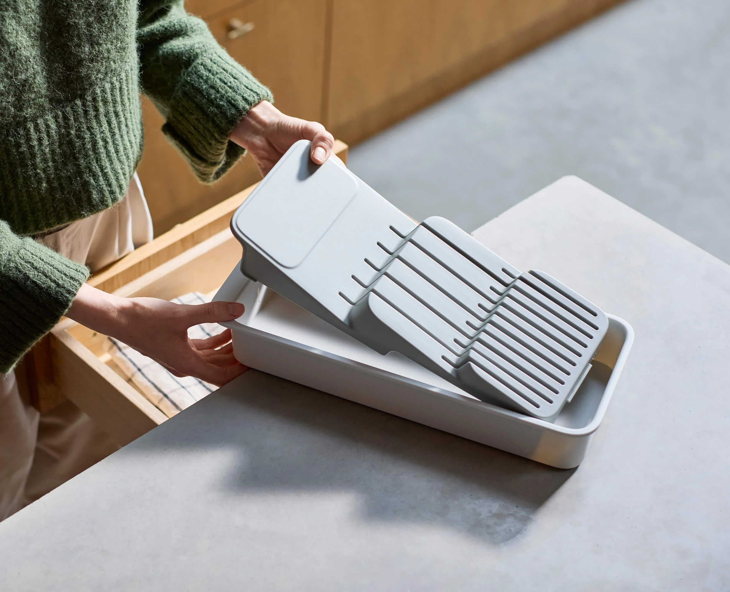 DrawerStore™ 2-Tier Compact Knife Organiser - Image 4