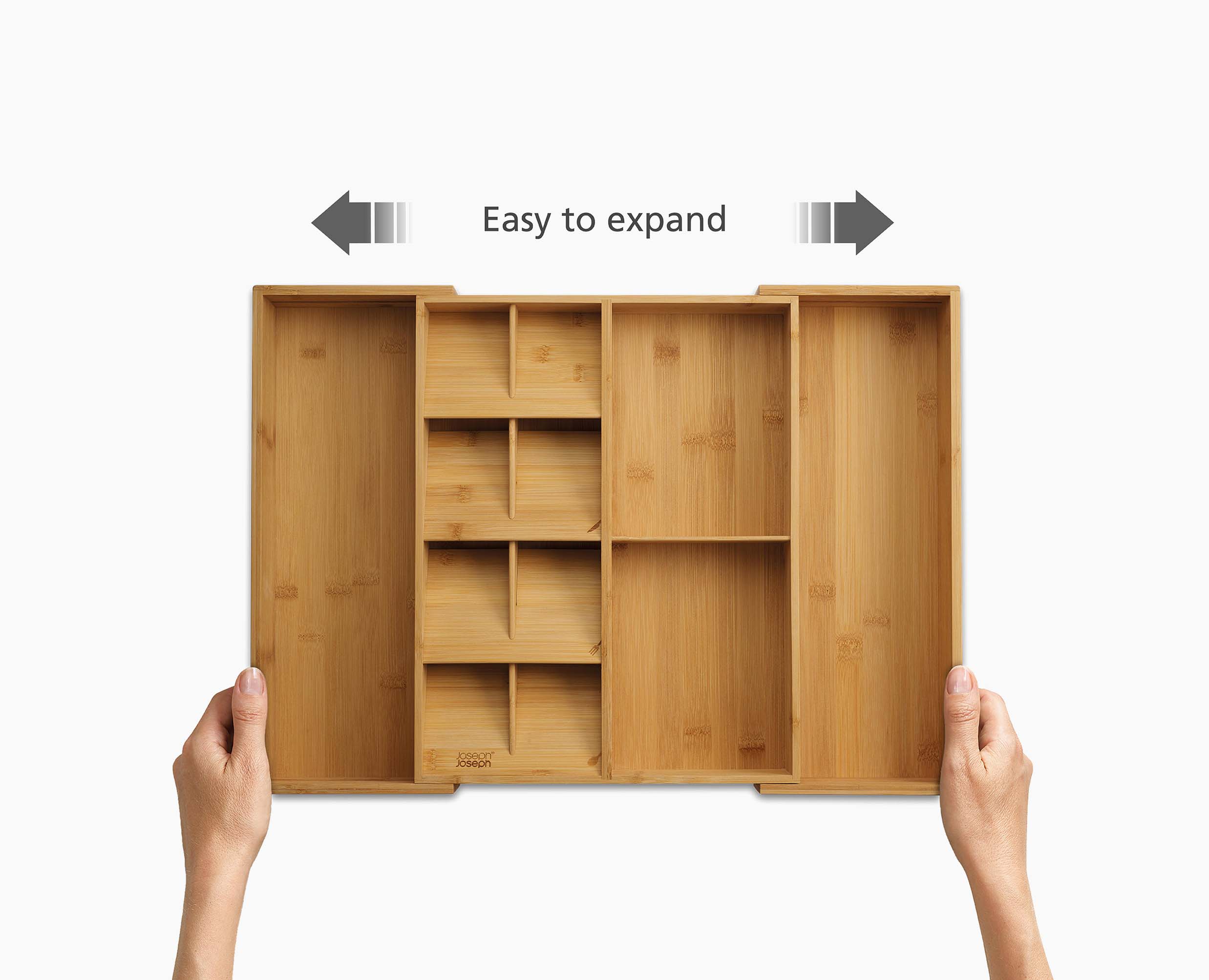 DrawerStore™ Bamboo Expanding Cutlery, Utensil & Gadgets Organiser - Image 8