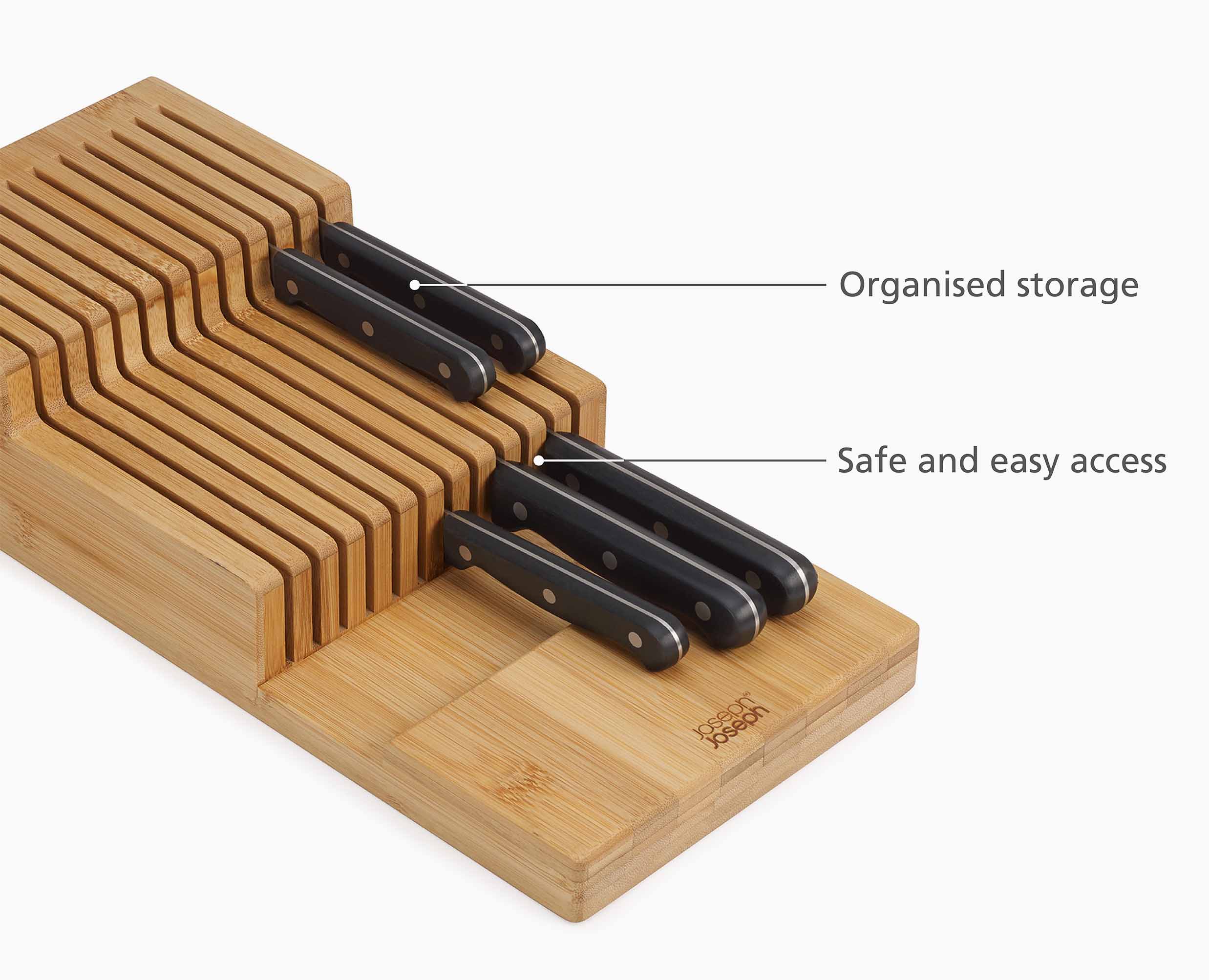 DrawerStore™ Bamboo Large 2-tier Knife Organiser - Image 8