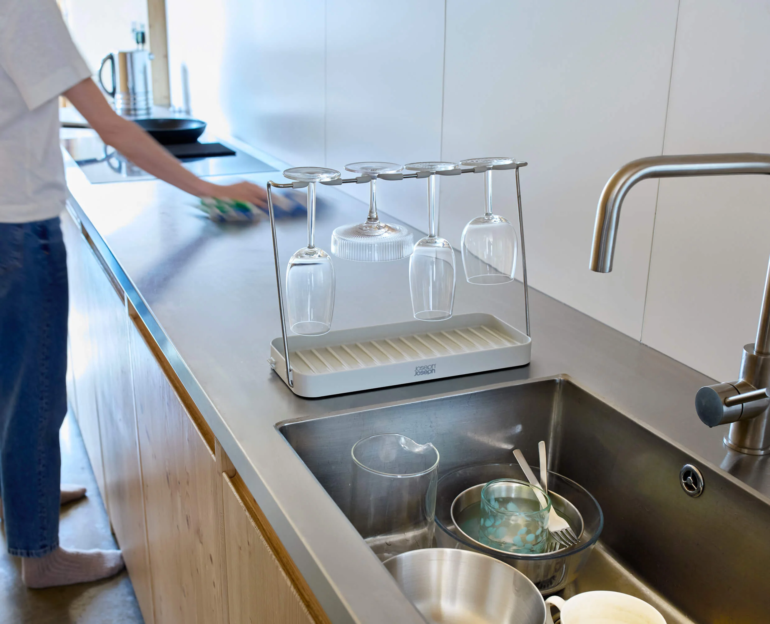 DrySmart™ Folding Wine Glass Drying Rack - Image 3