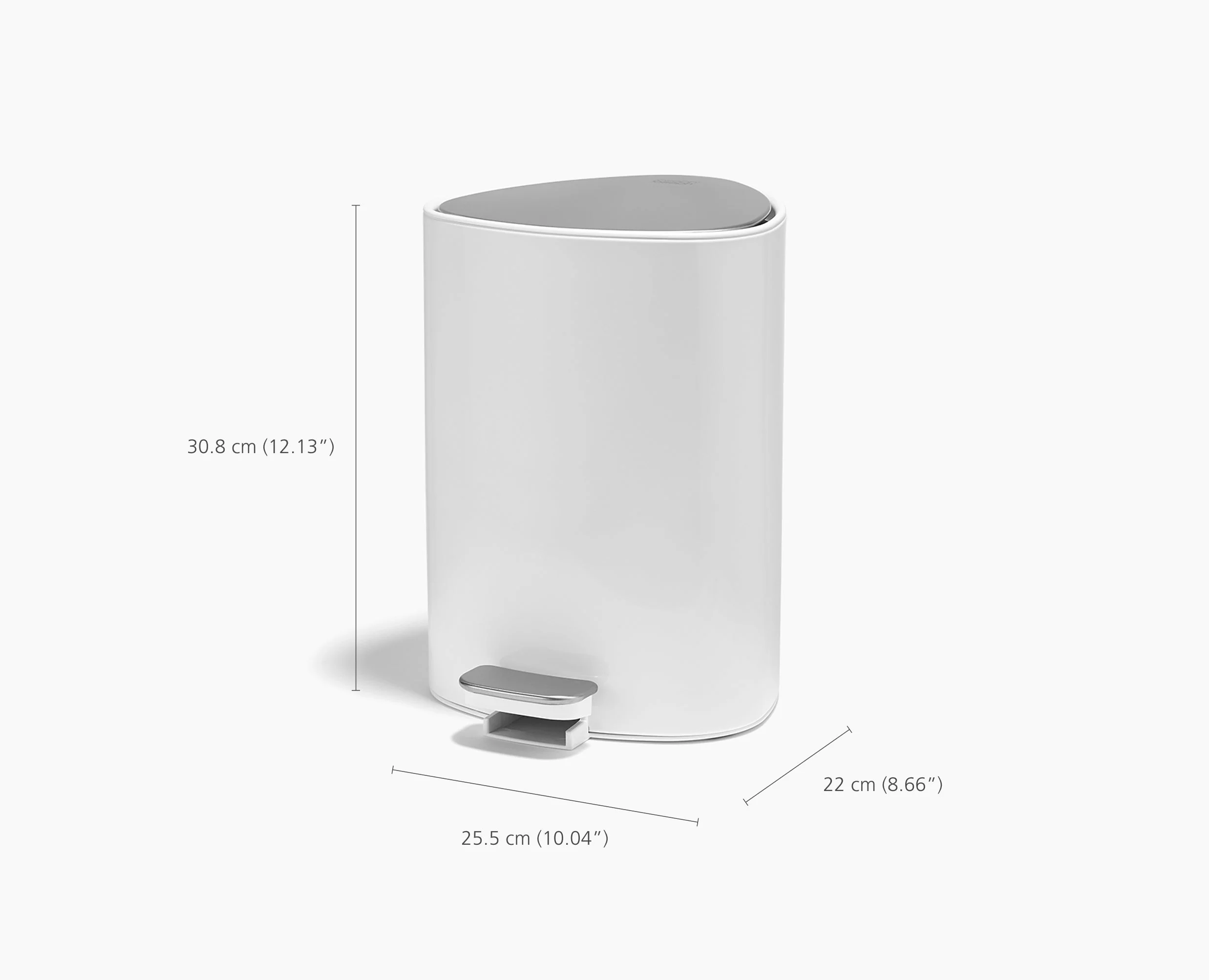 EasyStore™ 5L Gloss White Bathroom Bin Starter Set - Image 6