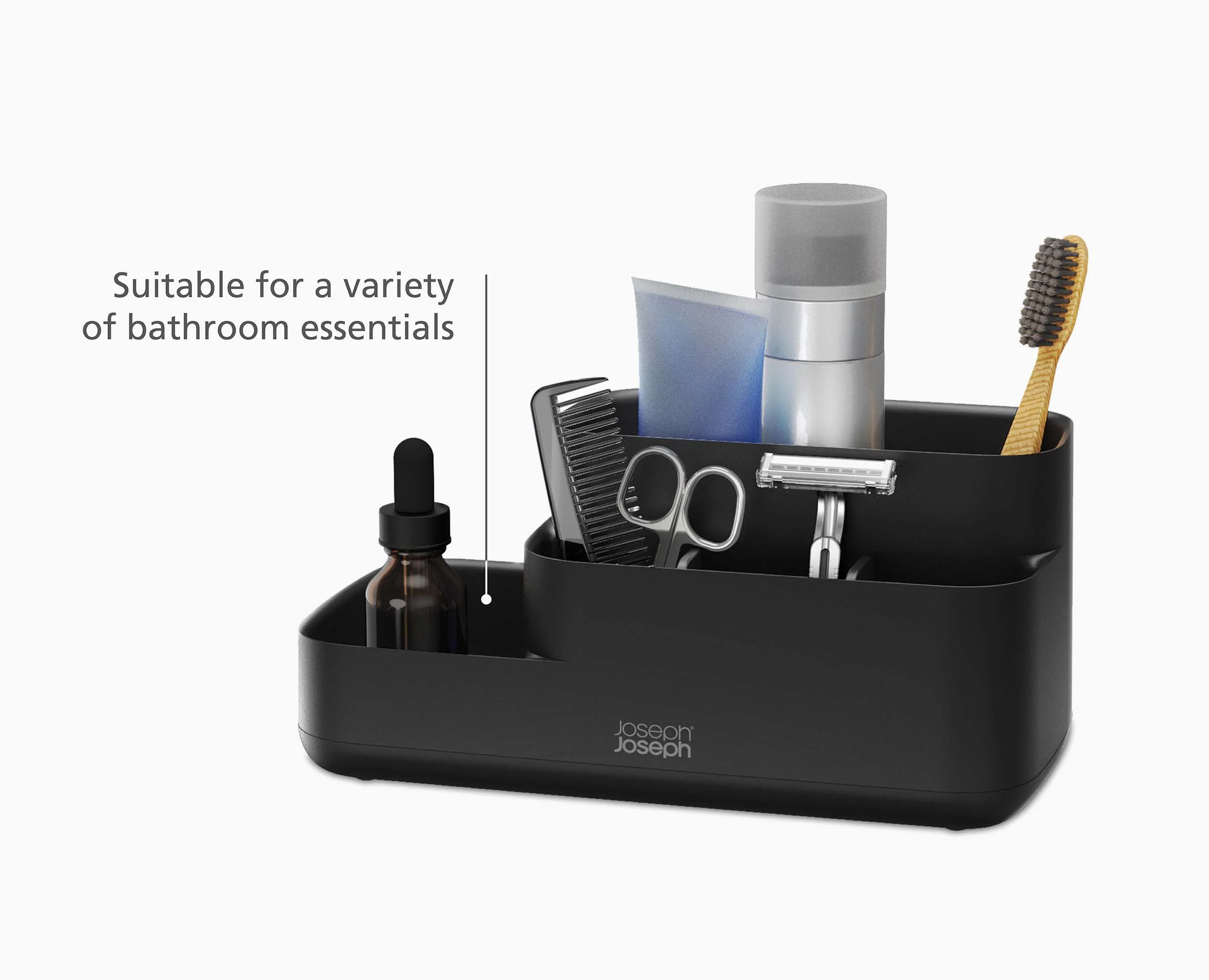 EasyStore™ Matt Black Bathroom Storage Caddy - Image 6
