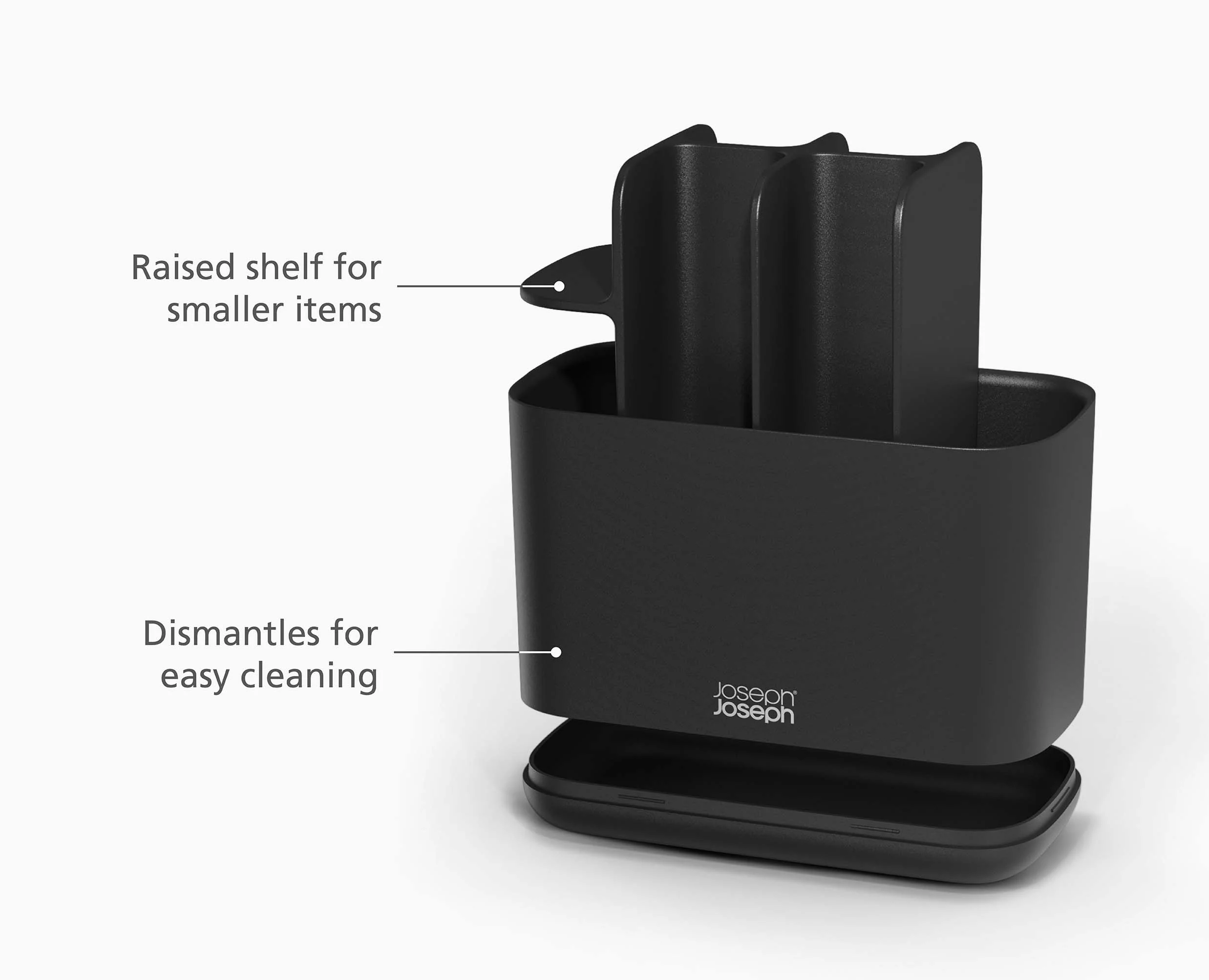 EasyStore™ Large Matt Black Toothbrush Holder - Image 8
