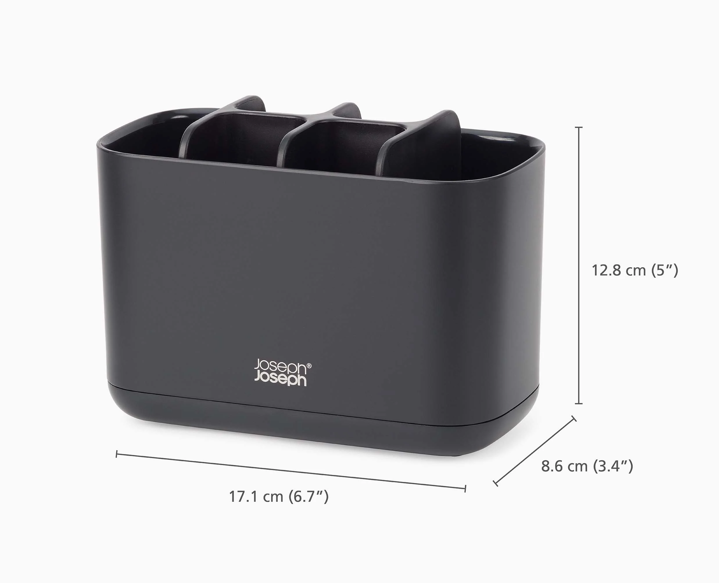 EasyStore™ Large Matt Black Toothbrush Holder - Image 9