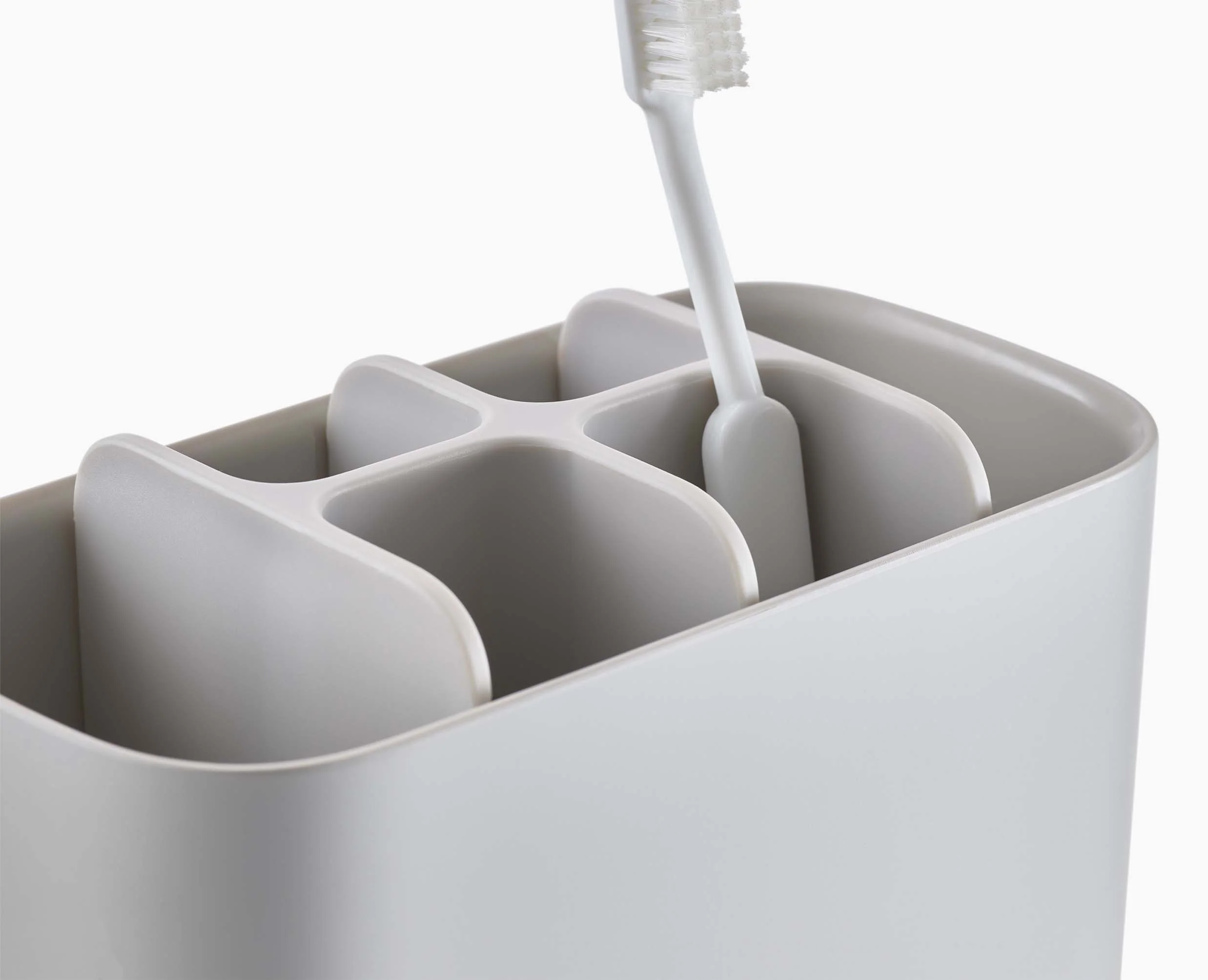 EasyStore™ Large Matt Ecru Toothbrush Holder - Image 4