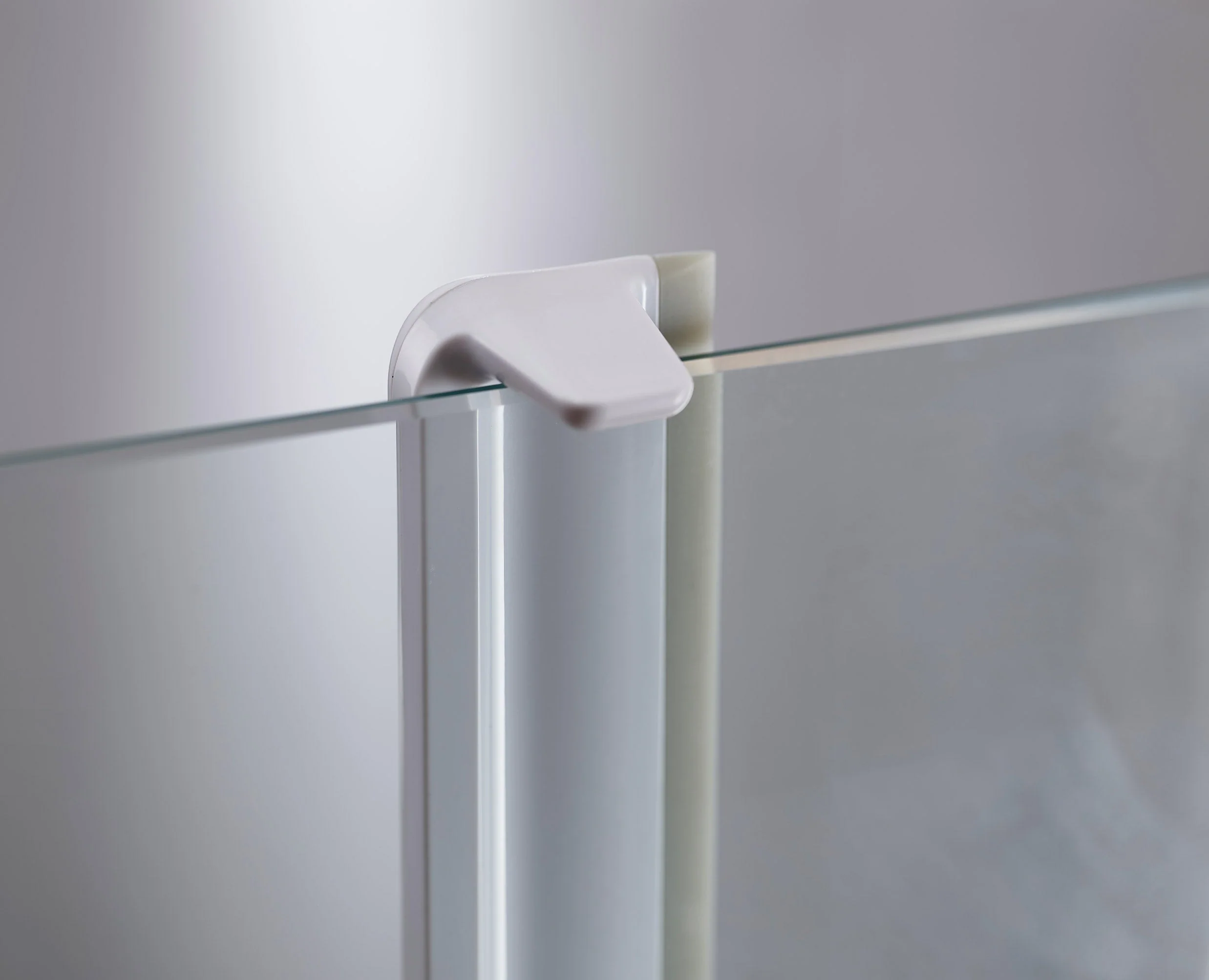 EasyStore™ Pack of 2 Light Grey Shower Squeegees - Image 5