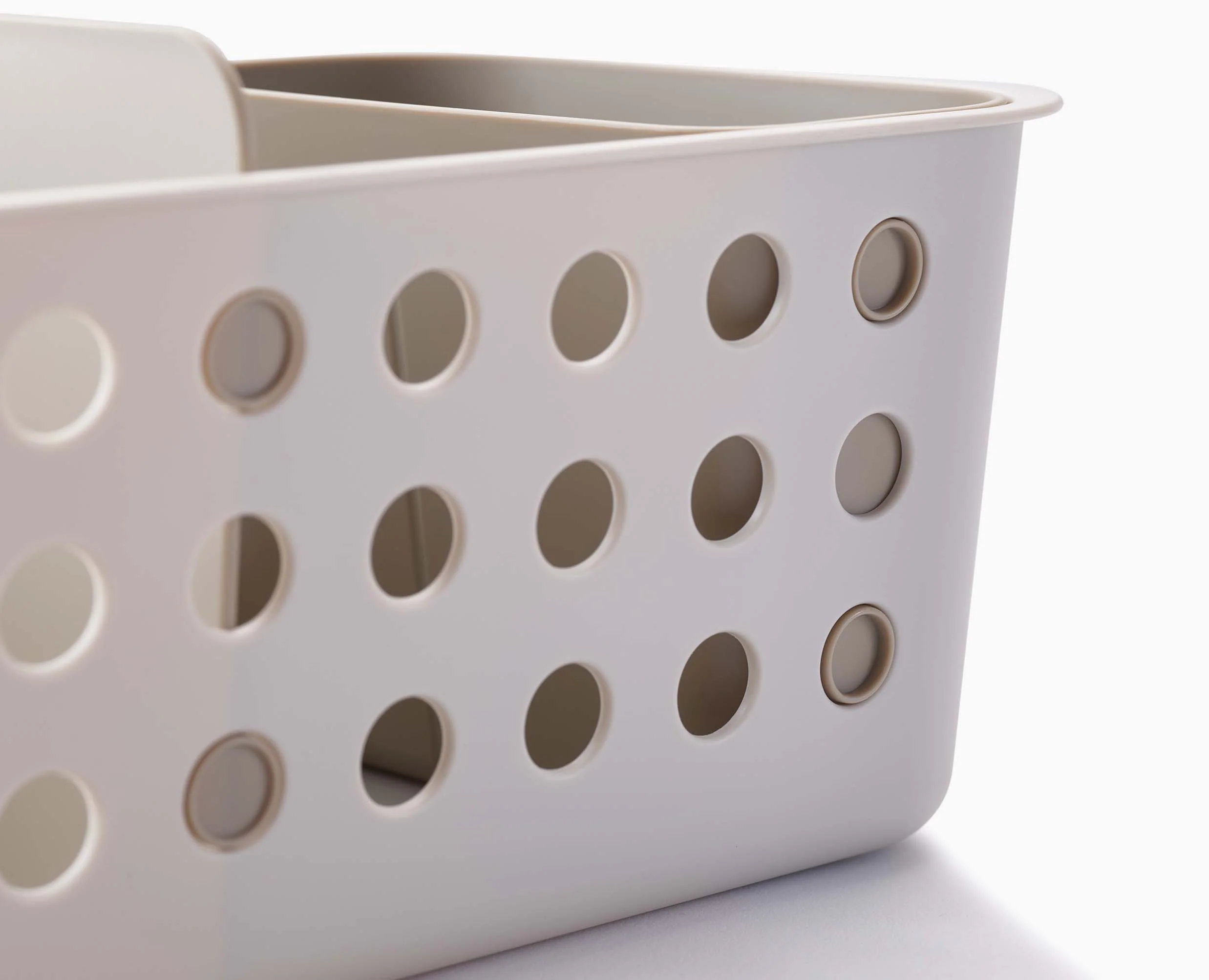 EasyStore™ Slimline Ecru Bathroom Storage Basket - Image 7