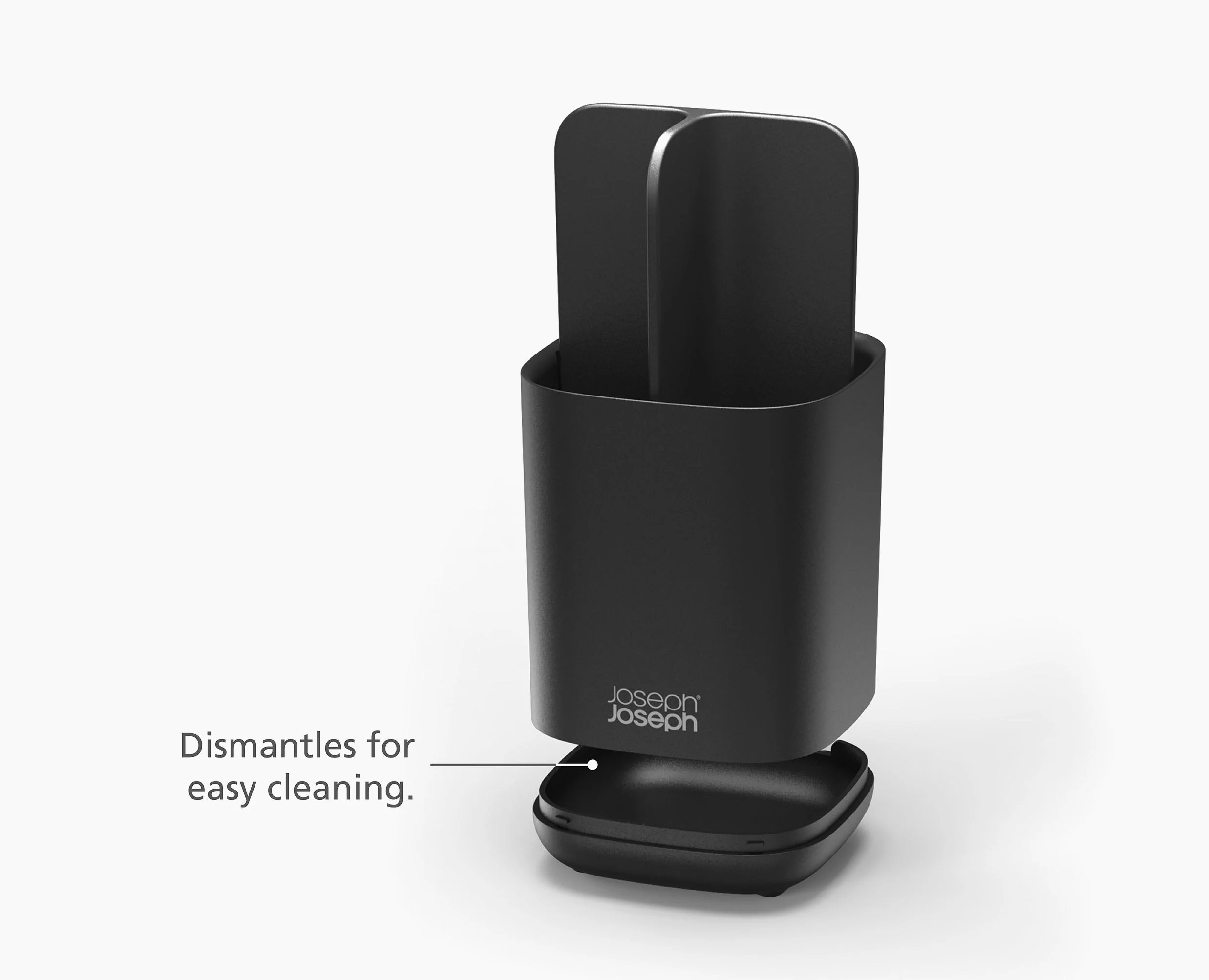 EasyStore™ Matt Black Toothbrush Holder - Image 8