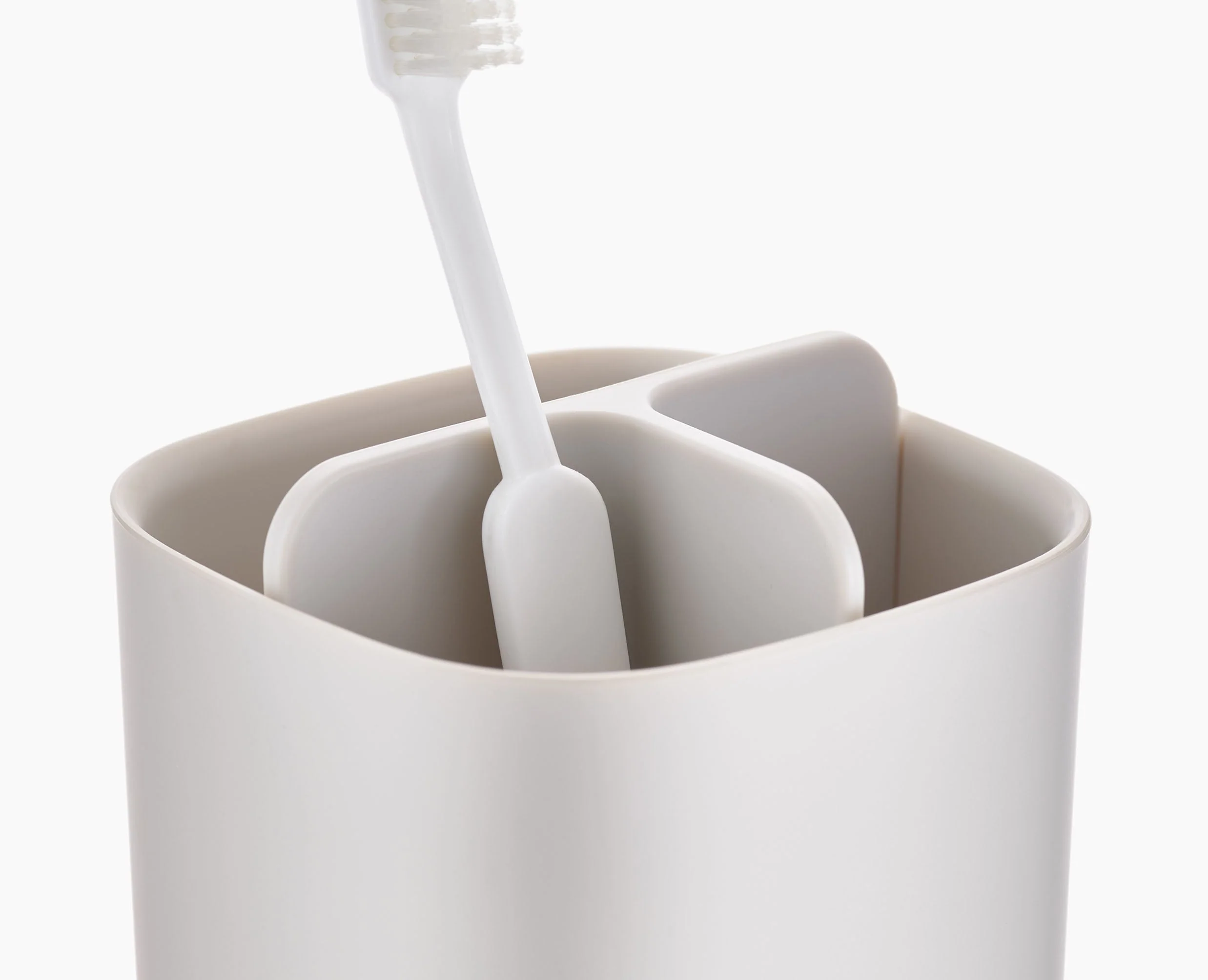 EasyStore™ Matt Ecru Toothbrush Holder - Image 4