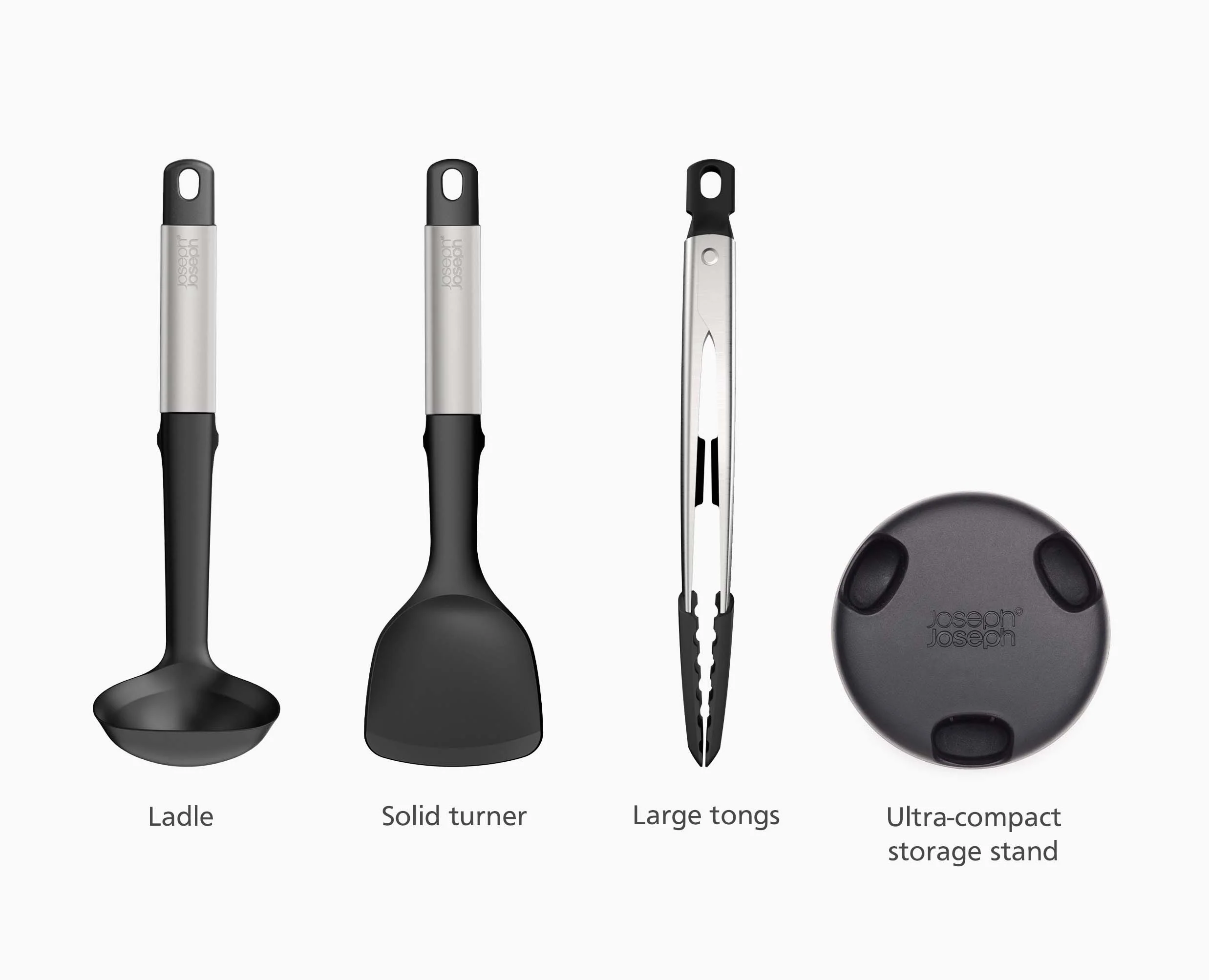 Elevate™ Fusion 3-piece Stainless-steel Utensil Set with Compact Stand - Image 8