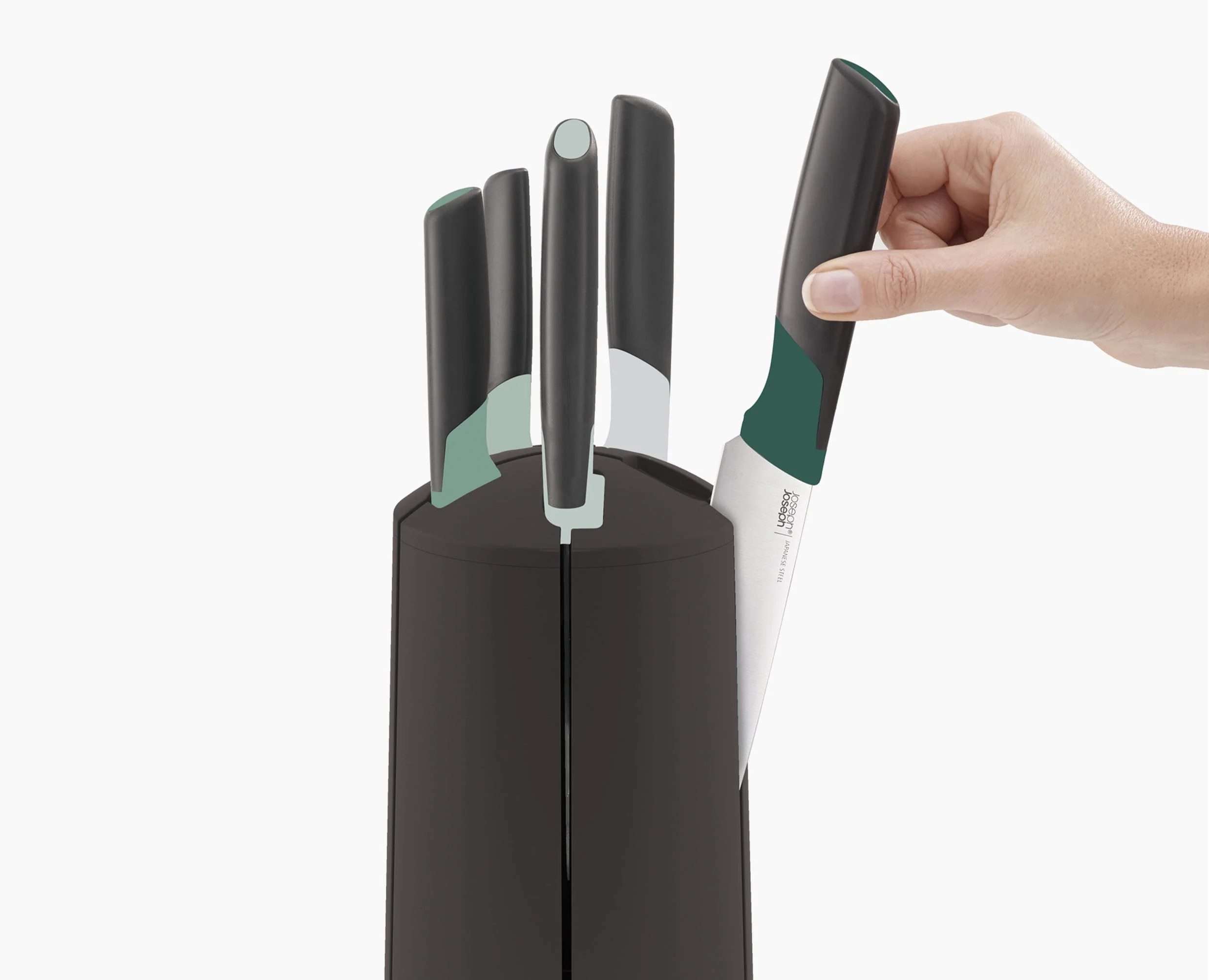 Elevate⢠Green Knives Carousel 5-piece Set - Editions - Image 5