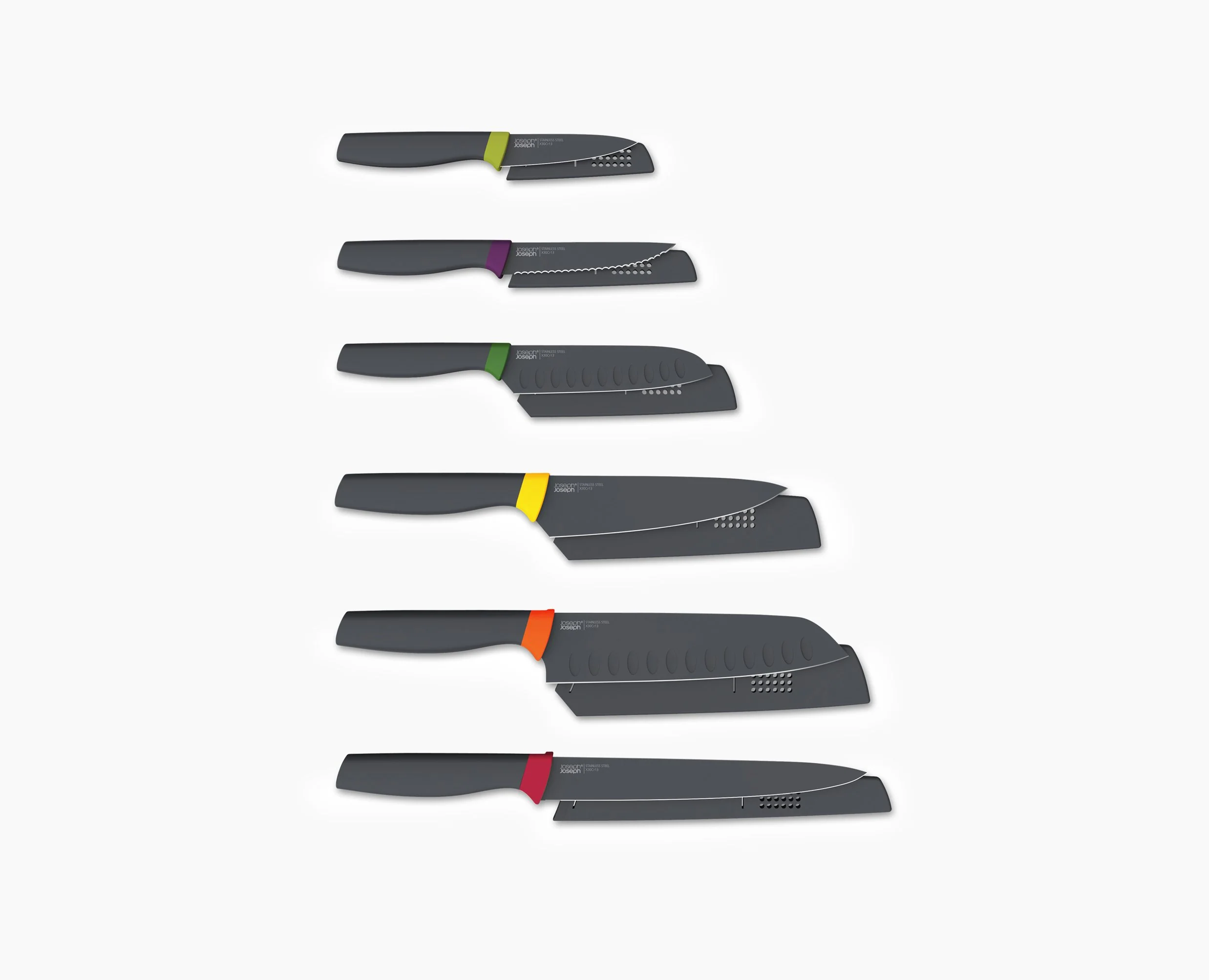 Elevate⢠6-piece Multicolour Knives Set - Image 4
