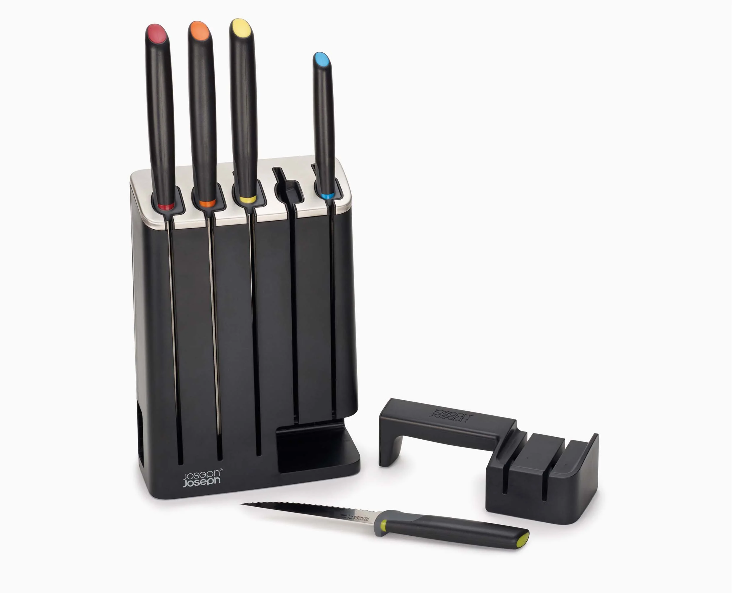 Elevate™ SlimBlock 5-piece Multicolour Knife Set with Sharpener - Image 6