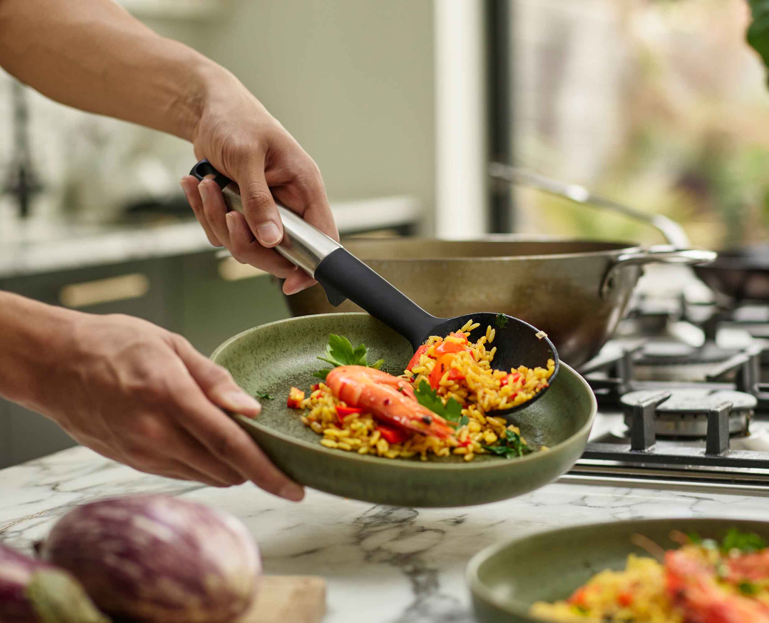 Elevate™ Stainless-steel Silicone Solid Spoon - Image 3