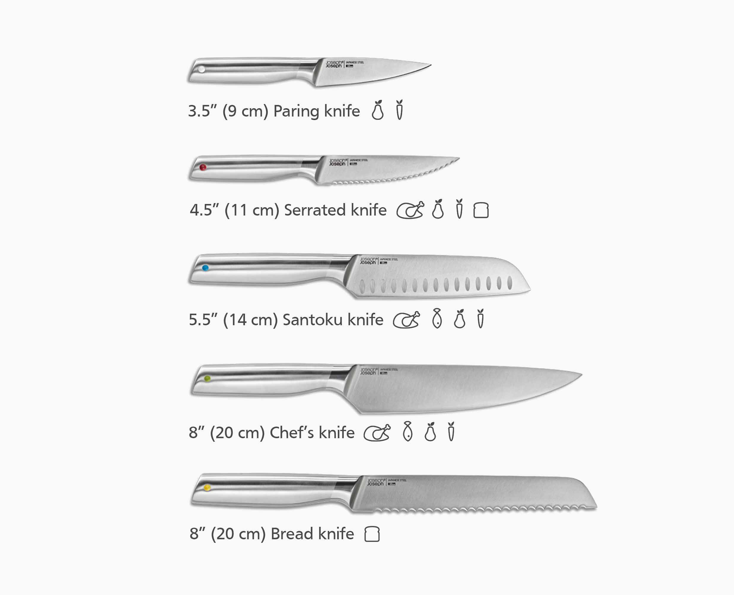Elevate™ Steel Knife Set with In-drawer Bamboo Storage Tray - Image 8