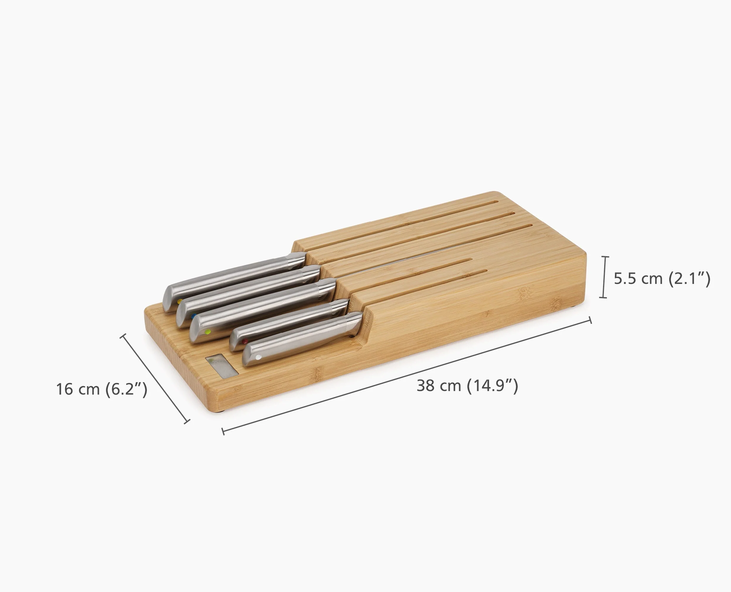 Elevate™ Steel Knife Set with In-drawer Bamboo Storage Tray - Image 9