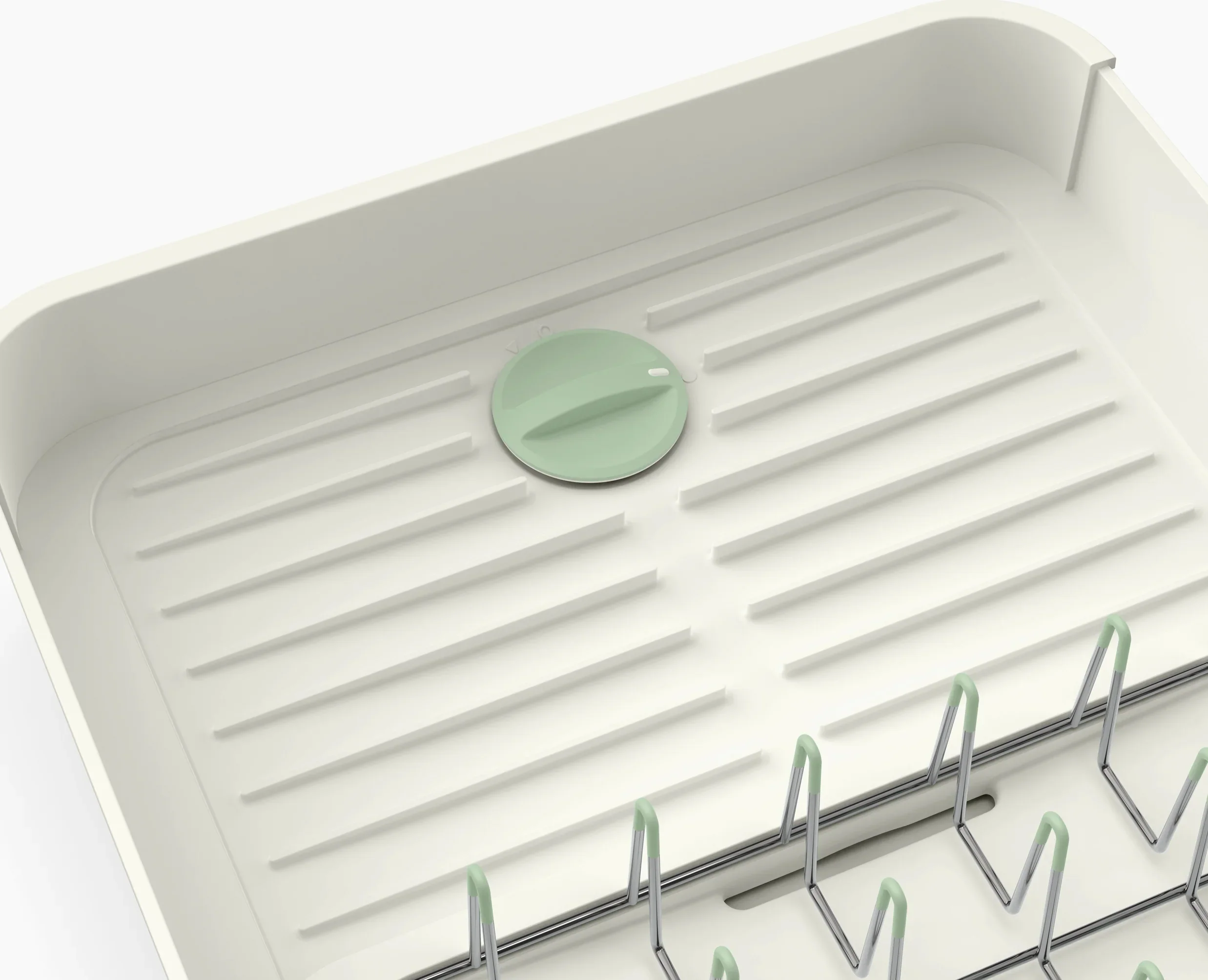 Extend™ Stone Green Expandable Dish Drainer - Image 7