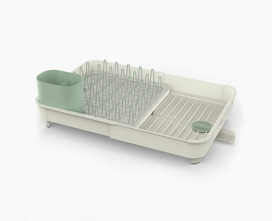 Extend™ Stone Green Expandable Dish Drainer - Image 8
