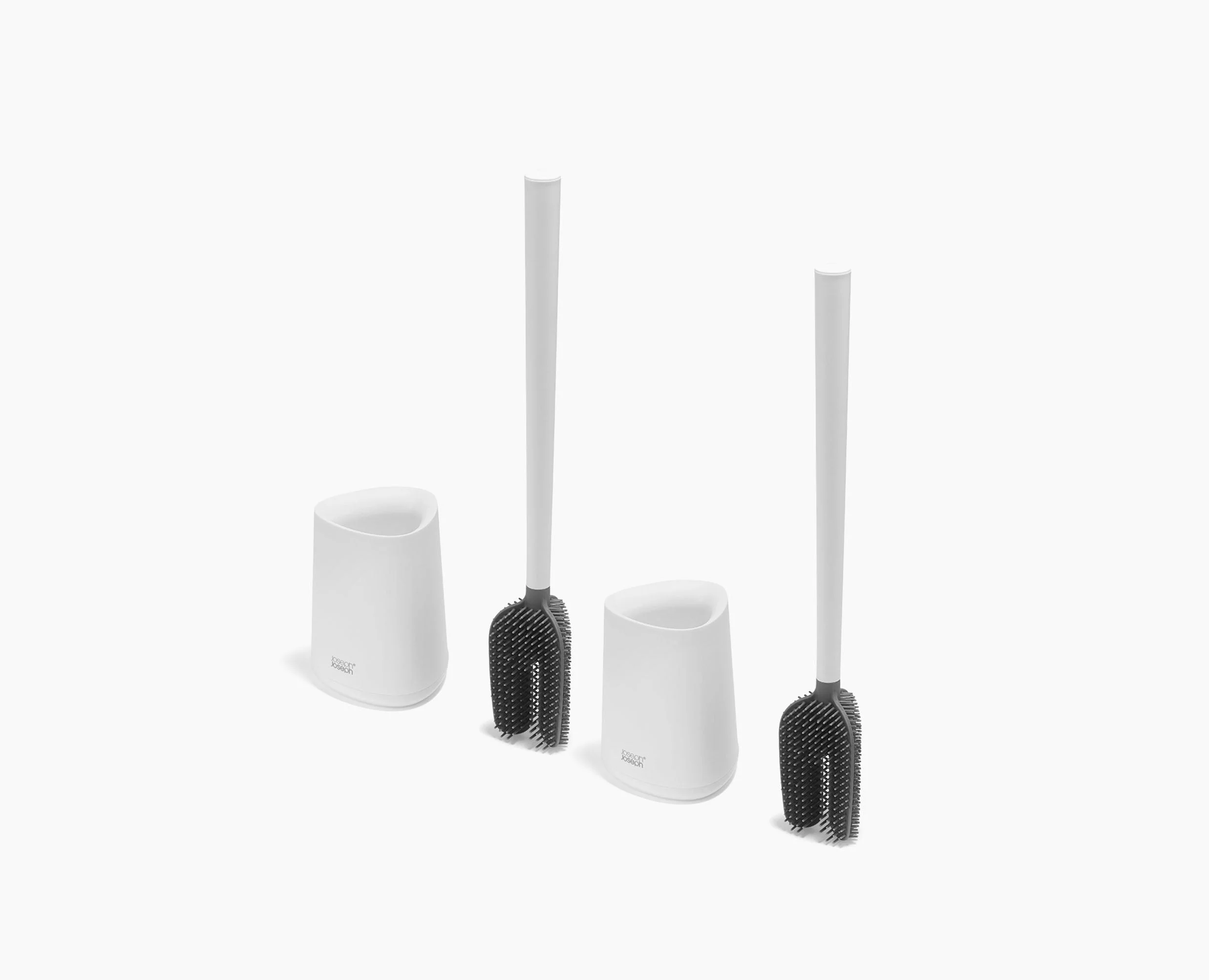 Flex™ 360 Lite Pack of 2 Matt White Toilet Brushes - Image 3