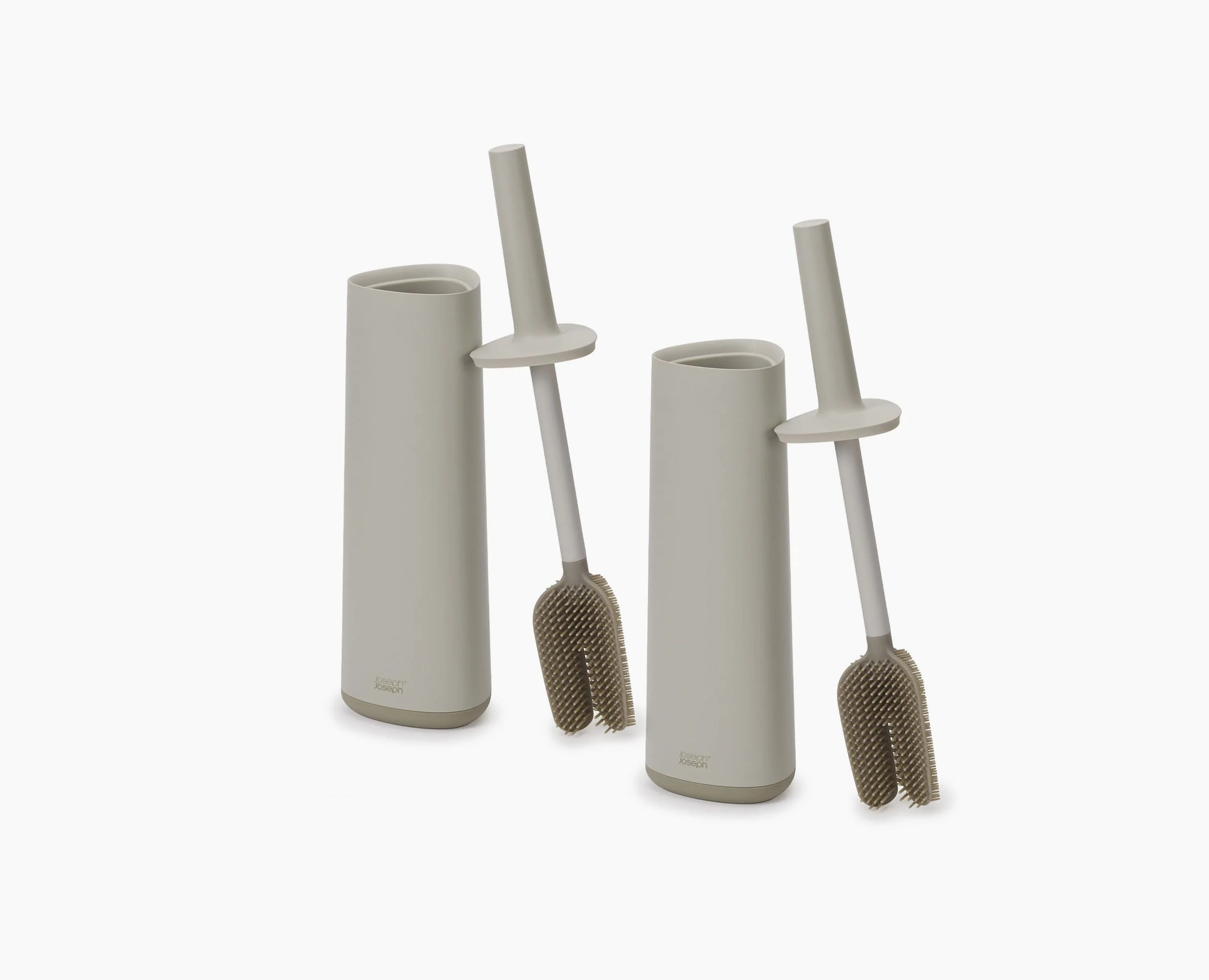Flex™ 360 Pack of 2 Matt Ecru Toilet Brushes - Image 3