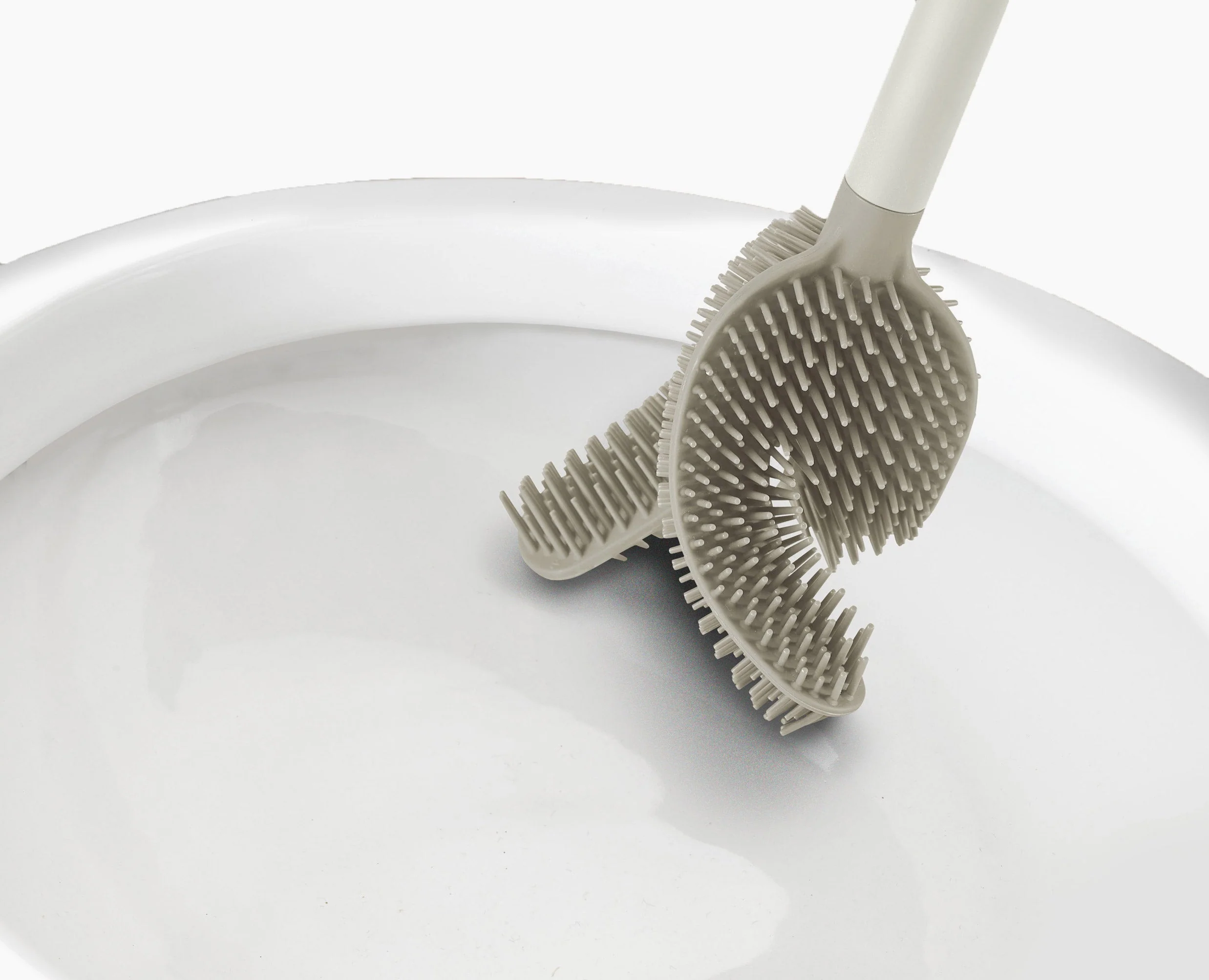 Flex™ 360 Pack of 2 Matt Ecru Toilet Brushes - Image 7