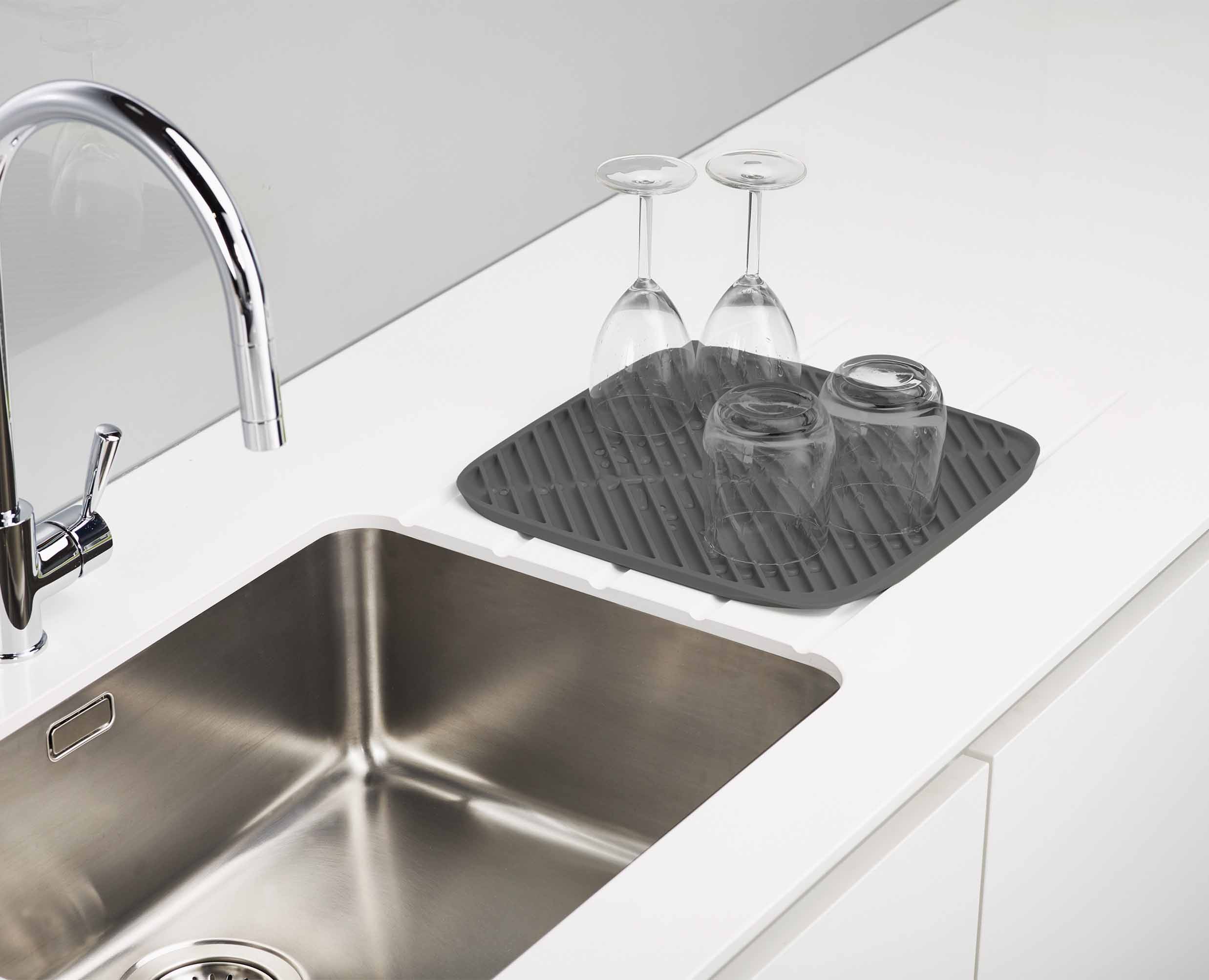 Flume⢠Grey Dish Draining Mat - Image 4