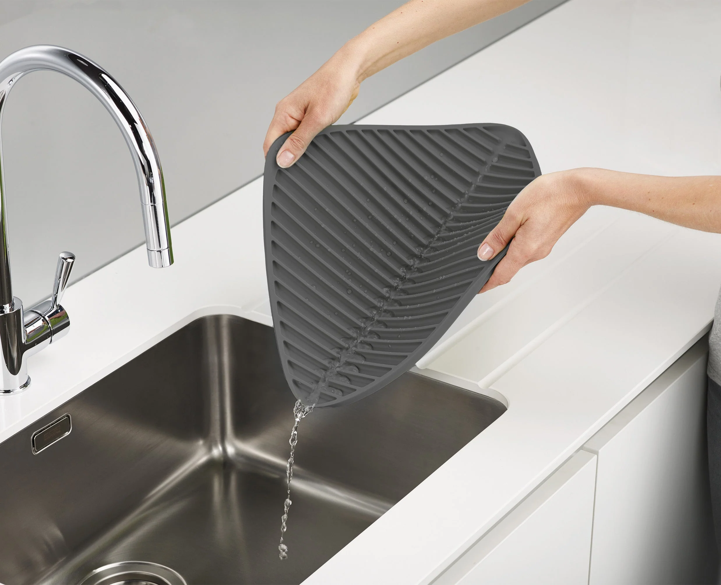 Flume⢠Grey Dish Draining Mat - Image 5