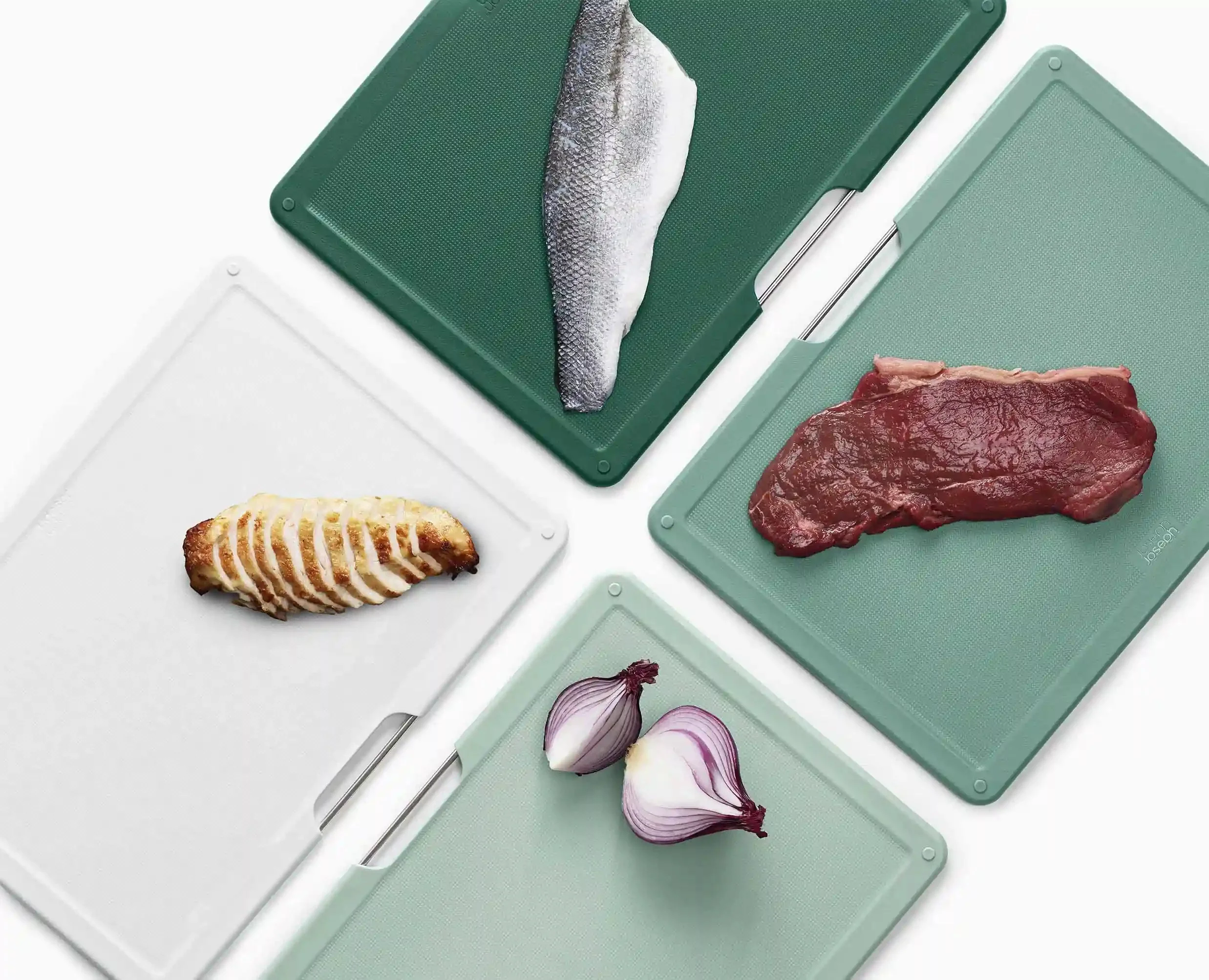 Folio™ 4-piece Green Chopping Board Set - Editions - Image 6