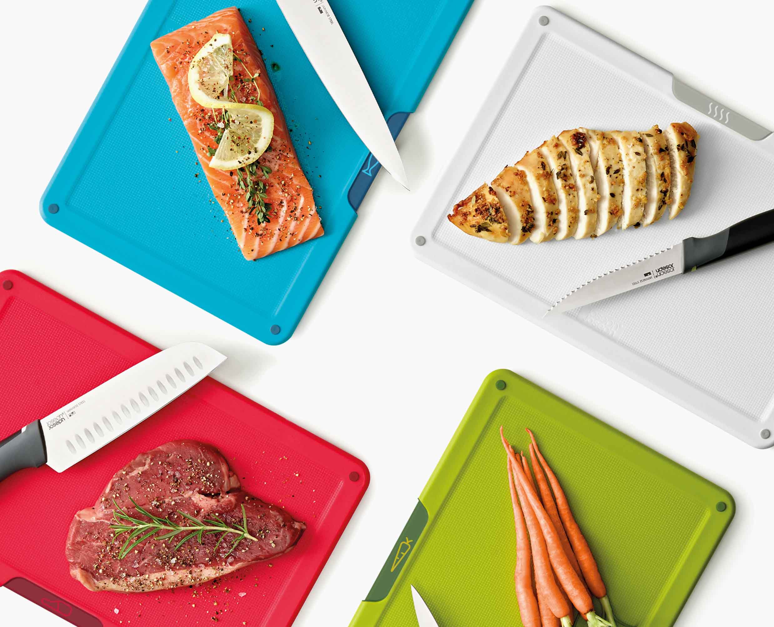 Folio™ Icon Plus Multicolour 8-piece Knife & Chopping Board Set - Image 7