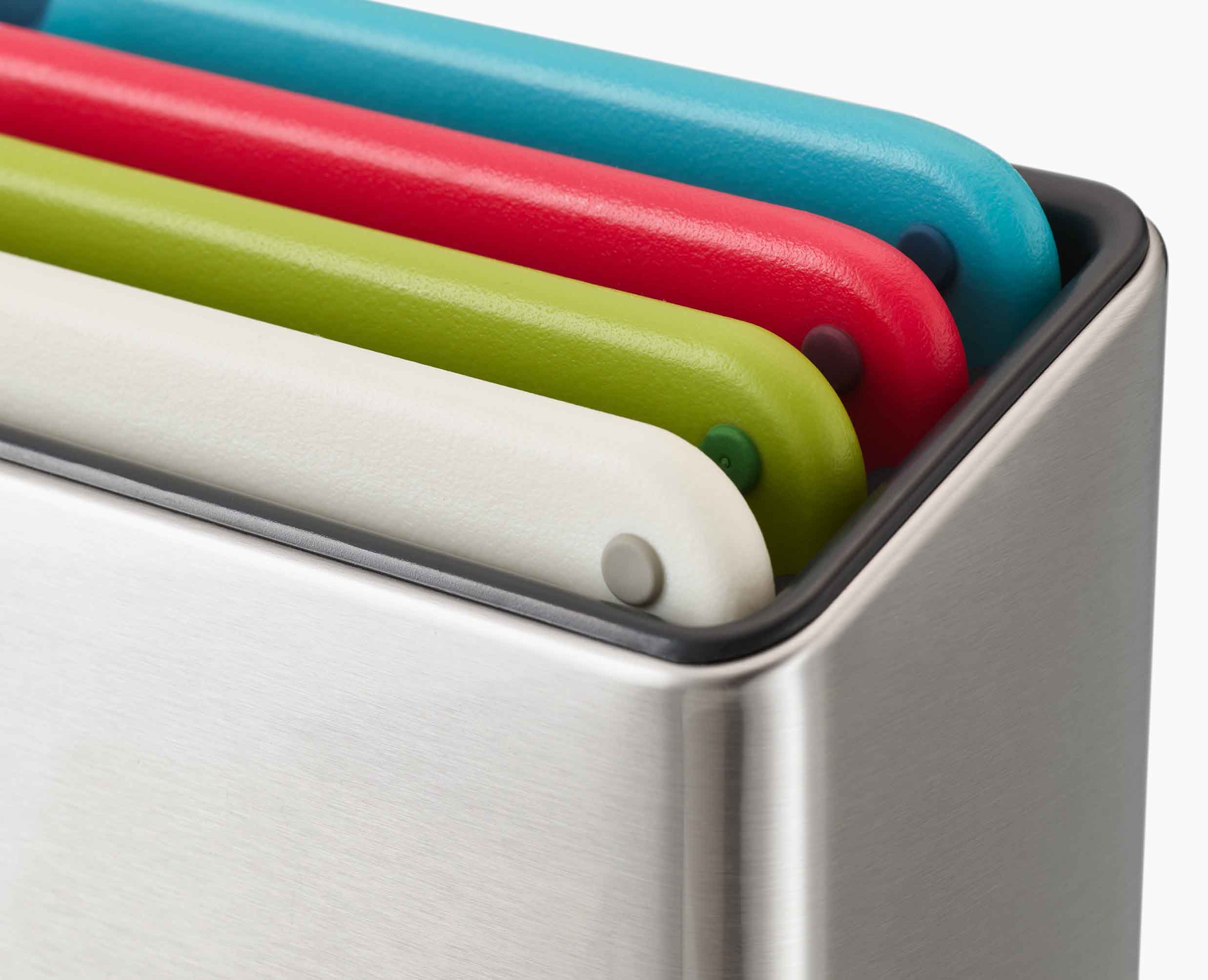 Folio™ Icon Steel 4-piece Multicolour Chopping Board Set - Image 7