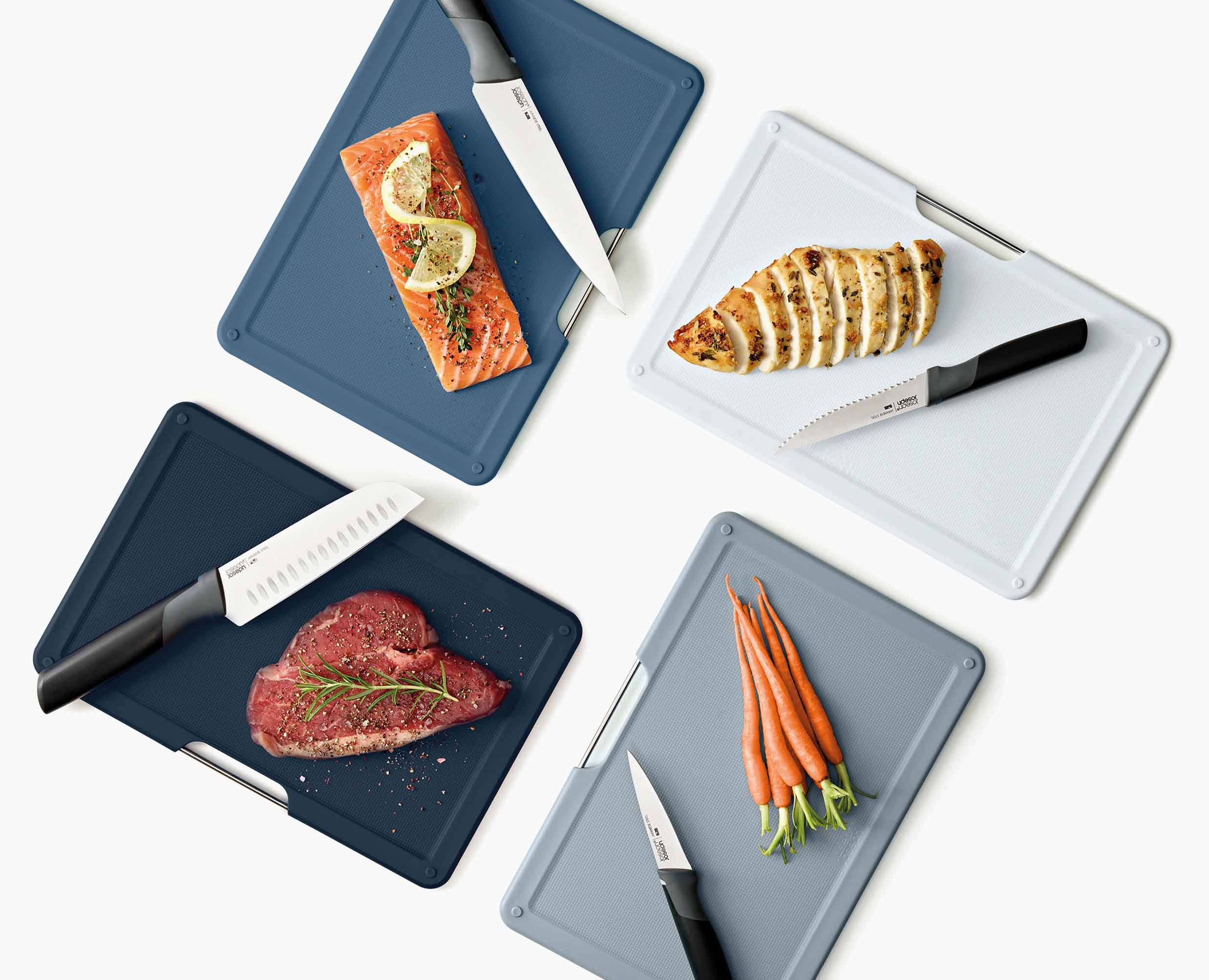 Folio™ Plus 8-piece Grey Knife & Chopping Board Set - Image 7