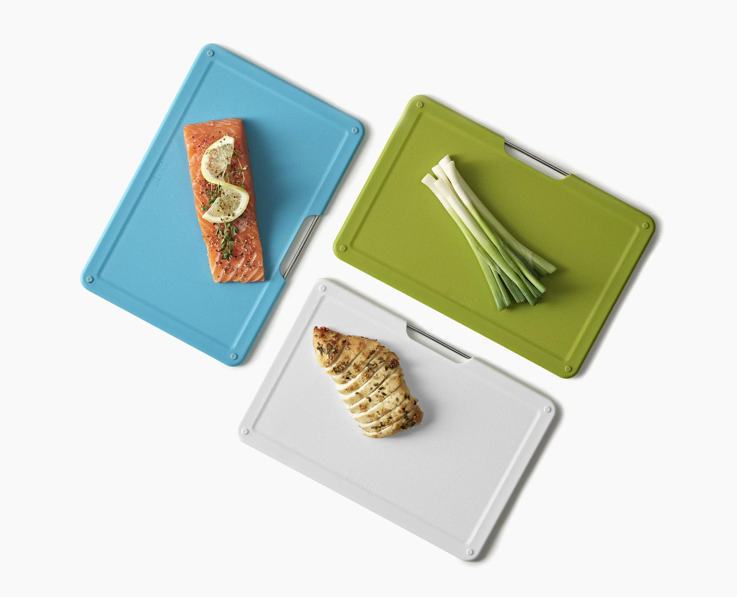 Folio™ Slim 3-piece Under-shelf Multicolour Chopping Board Set - Image 6