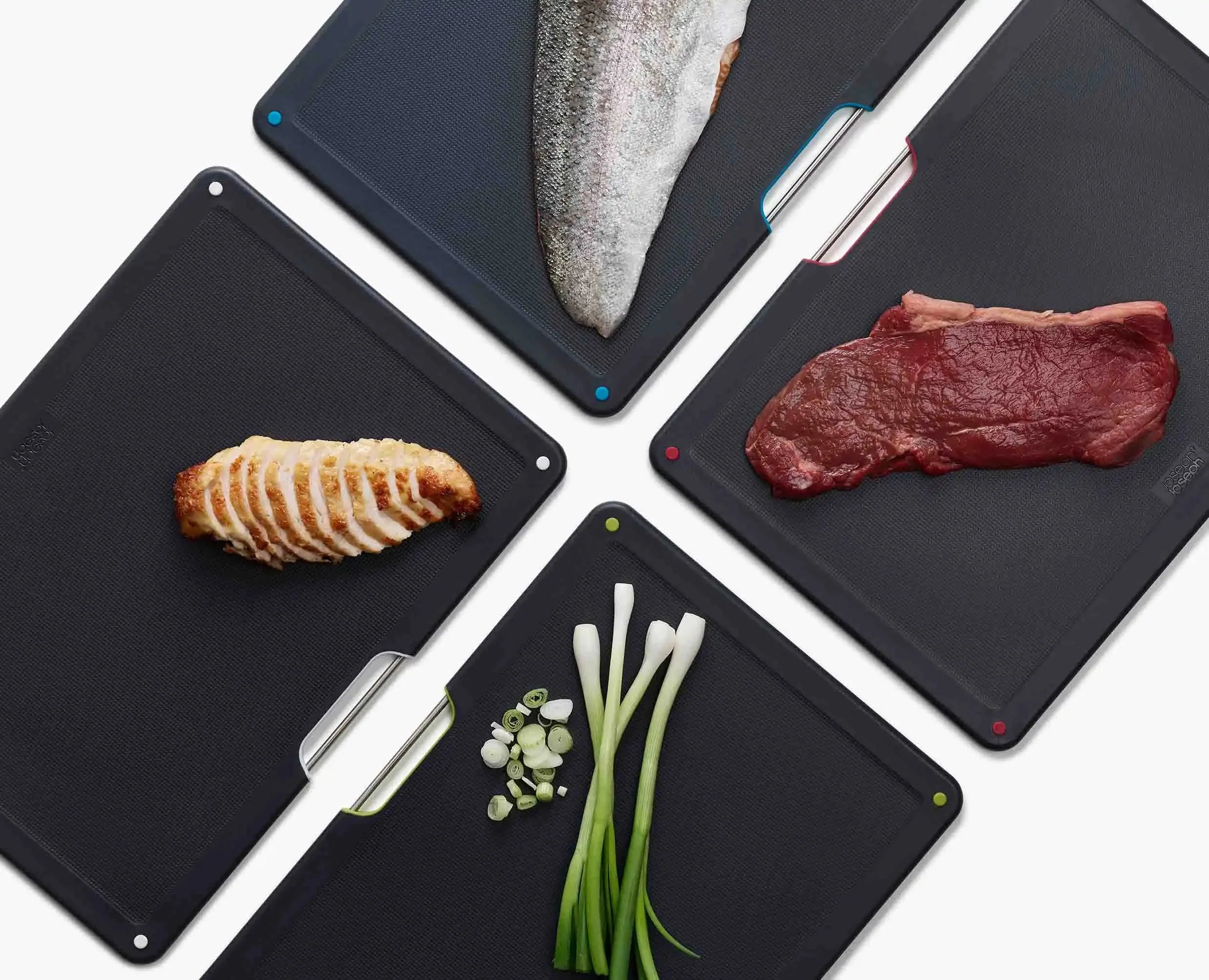 Folio™ Steel 4-piece Chopping Board Set With Black Stainless-Steel Case - Image 7