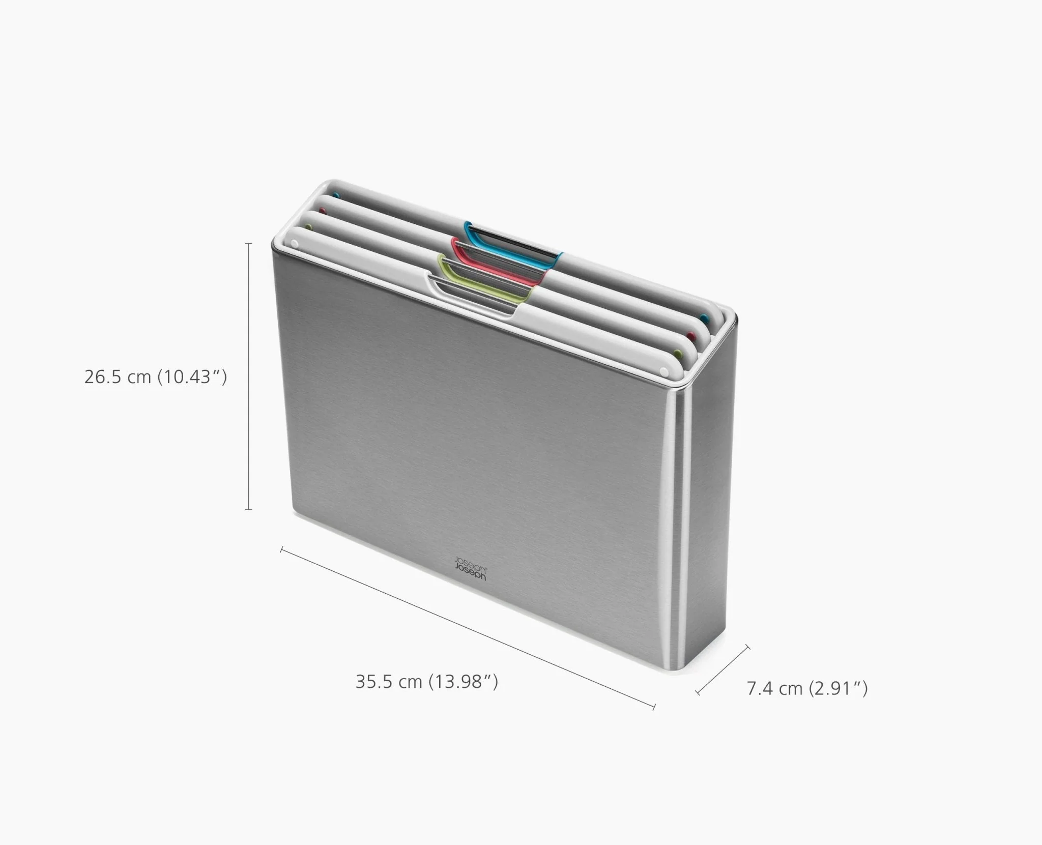 Folio™ Steel 4-piece Stone Chopping Board Set With Stainless-Steel Case - Image 7