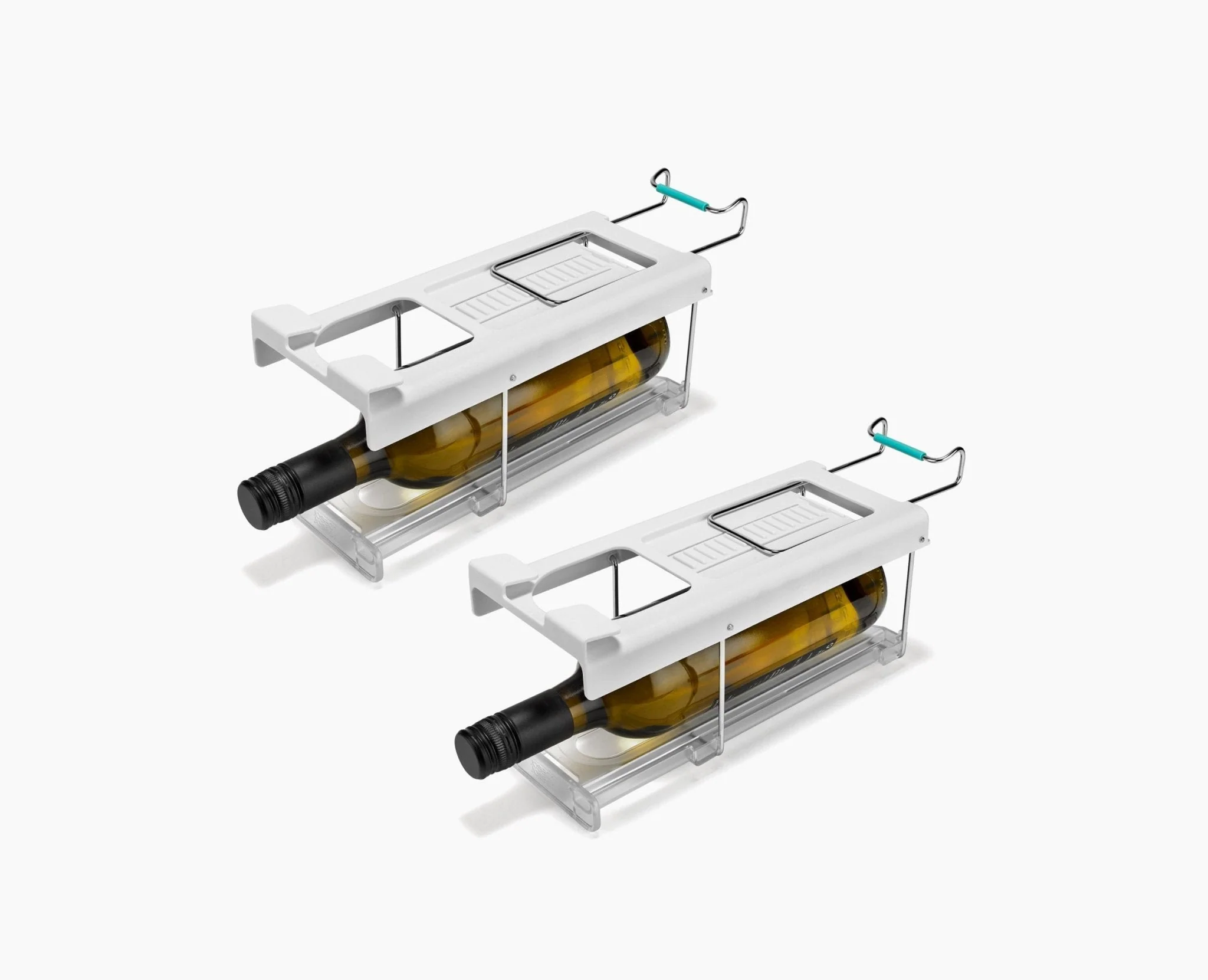 FridgeStore™ Pack of 2 Under-Shelf Bottle Holders - Image 3