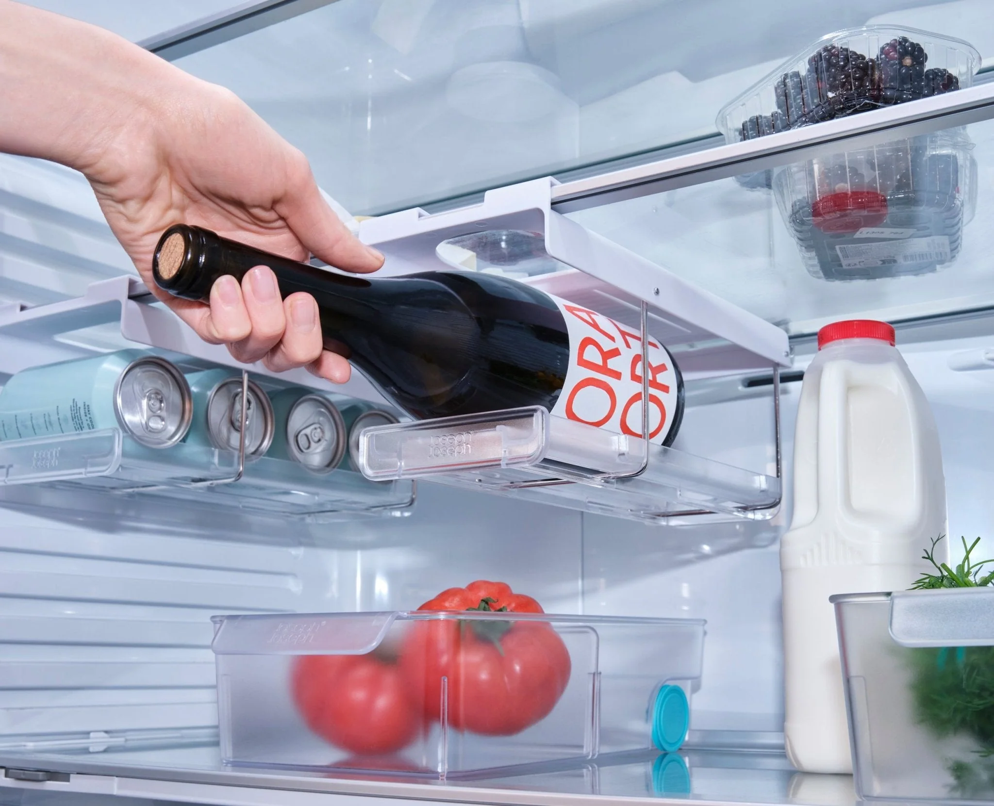 FridgeStore™ Pack of 2 Under-Shelf Bottle Holders - Image 4