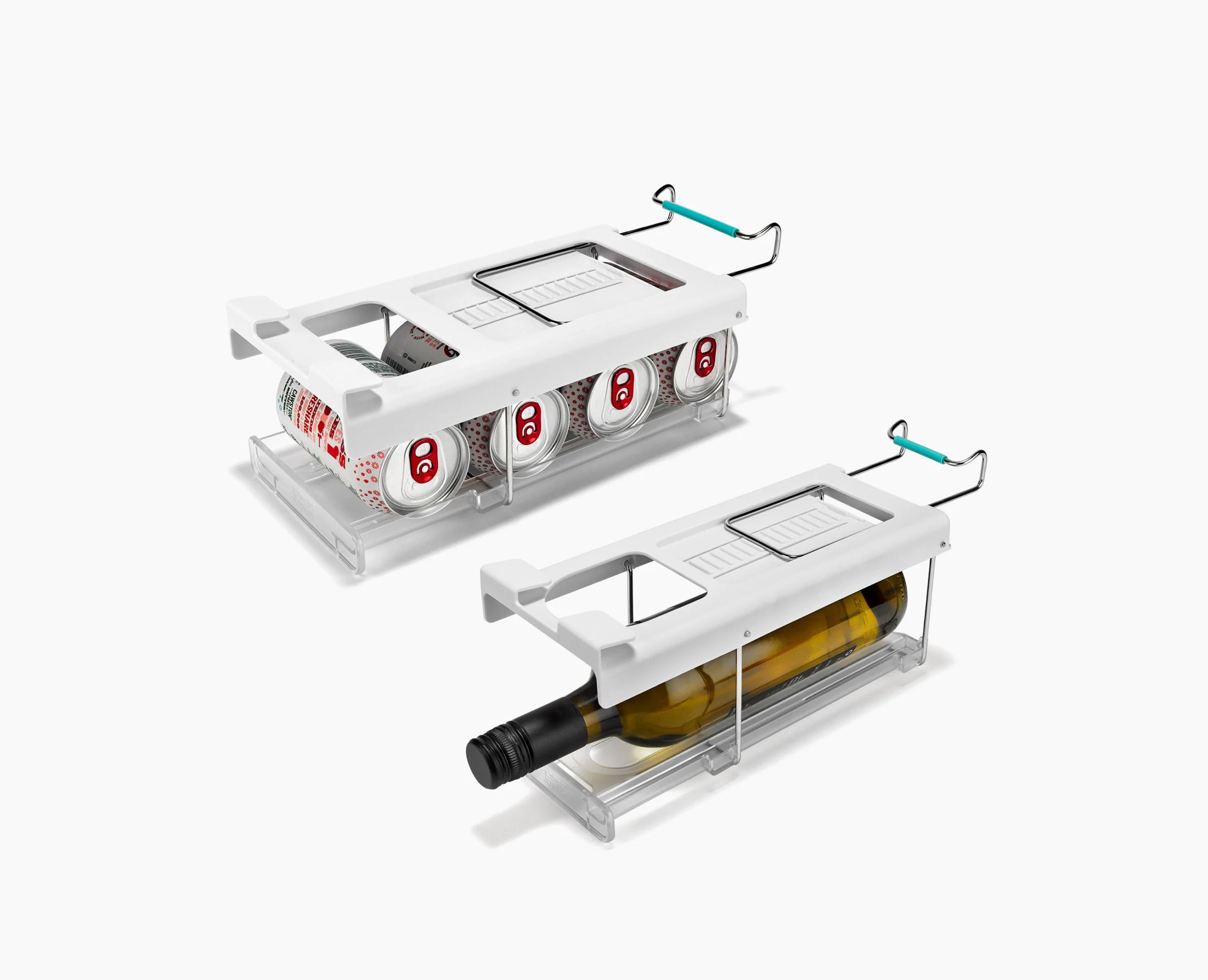 FridgeStore™ Under-Shelf Bottle Holder & Can Dispenser - Image 3