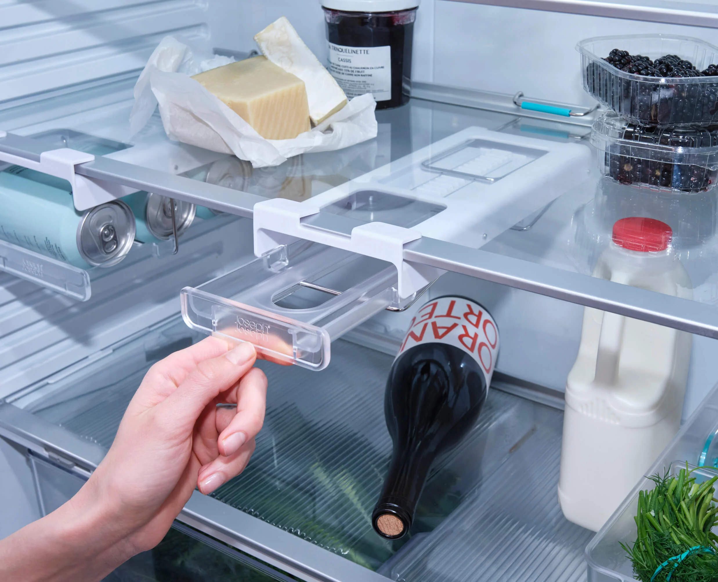 FridgeStore™ Under-Shelf Collapsible Bottle Holder - Image 4