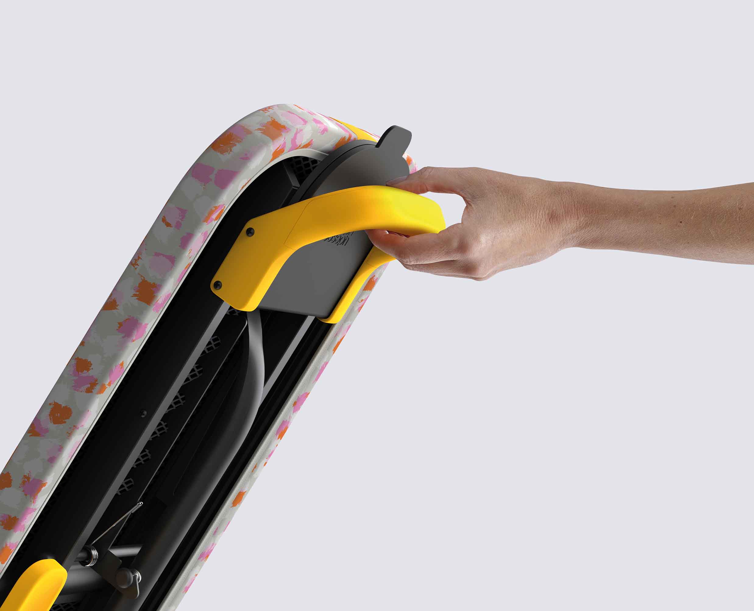 Glide Compact 110cm Peach Easy-store Ironing Board - Image 7