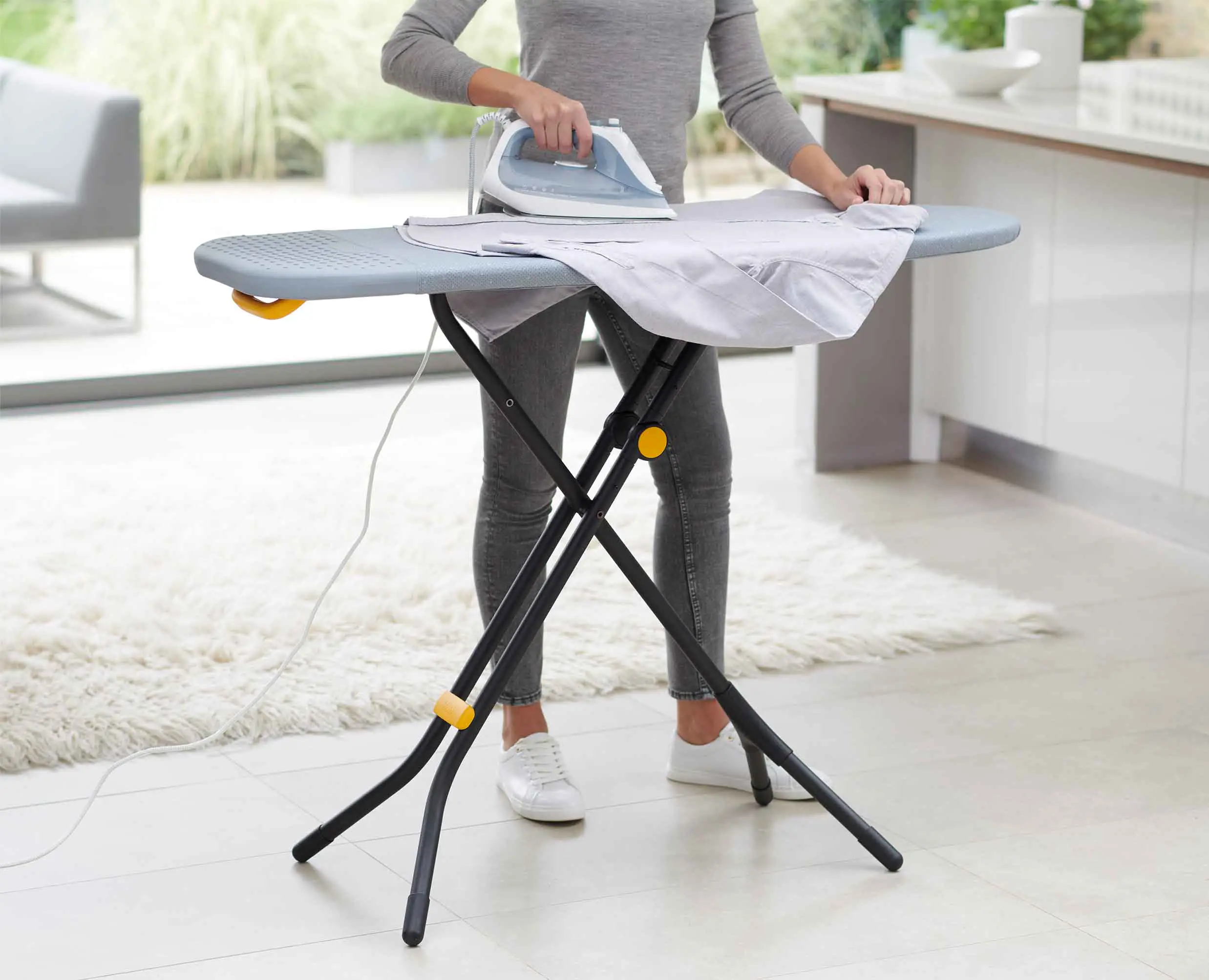 Glide 130cm Grey Ironing Board Cover - Image 4
